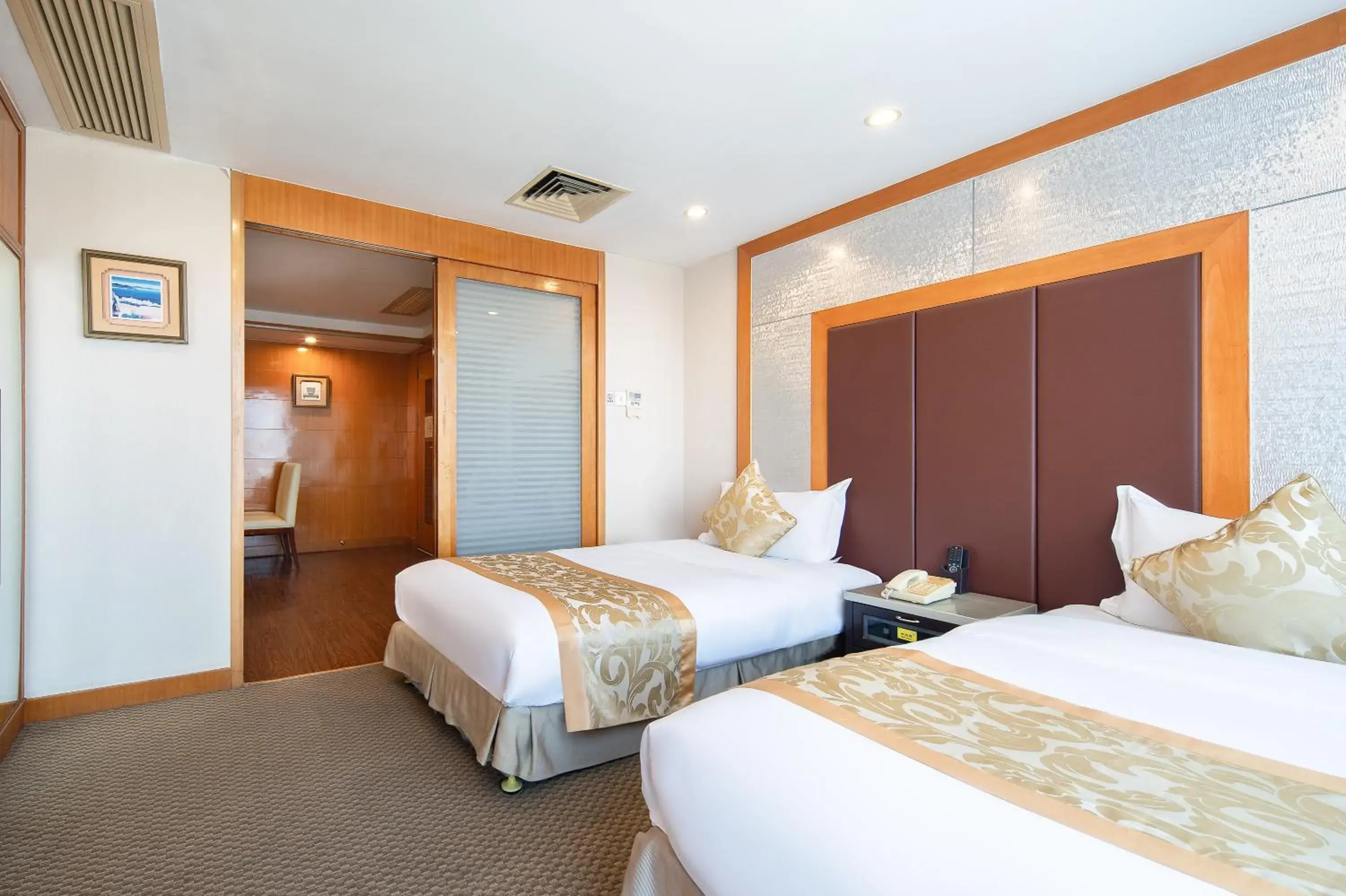 Bed in Yihe Hotel Ouzhuang Bed in Yihe Hotel Ouzhuang