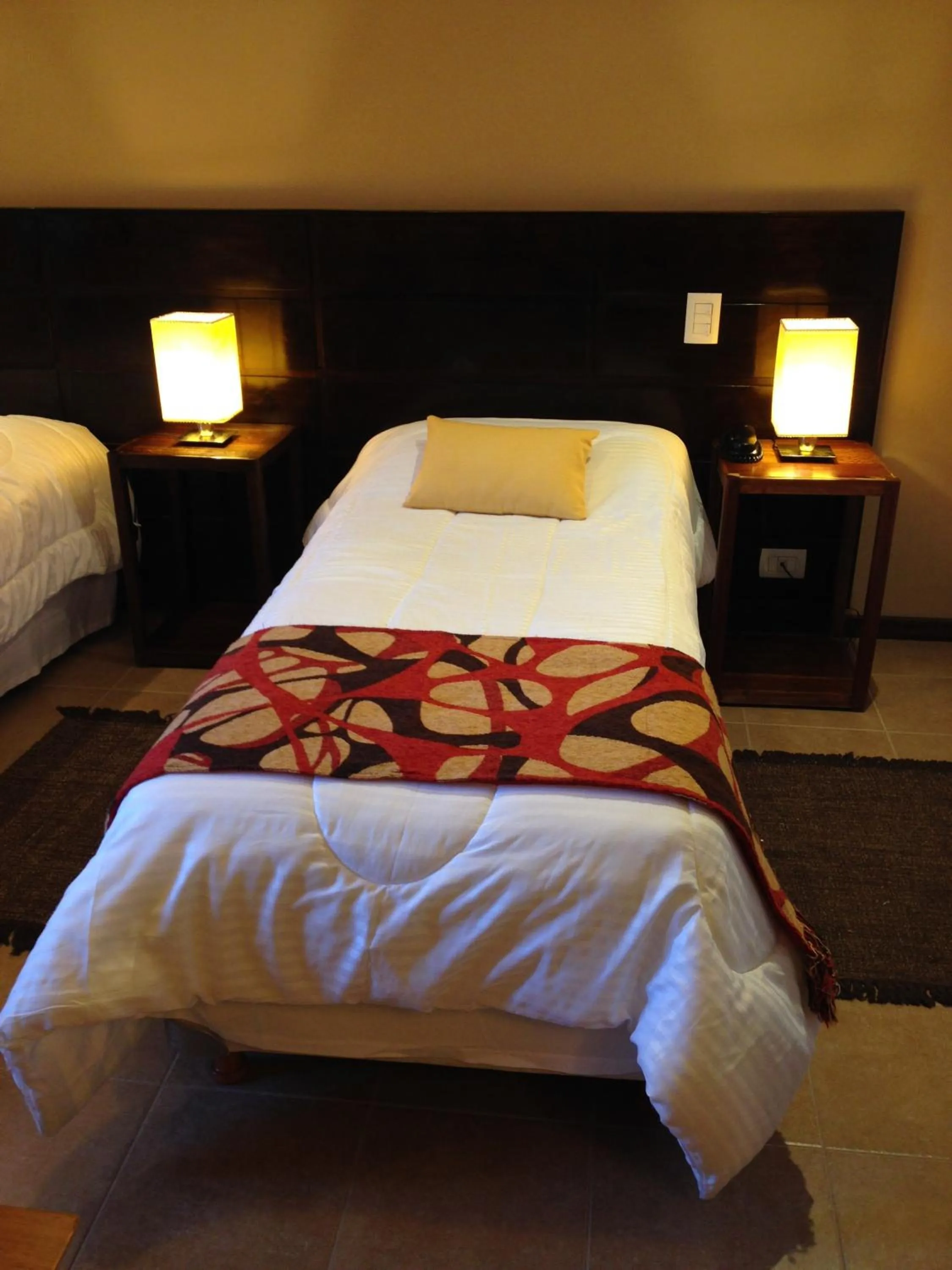 Bed in Hotel Poincenot