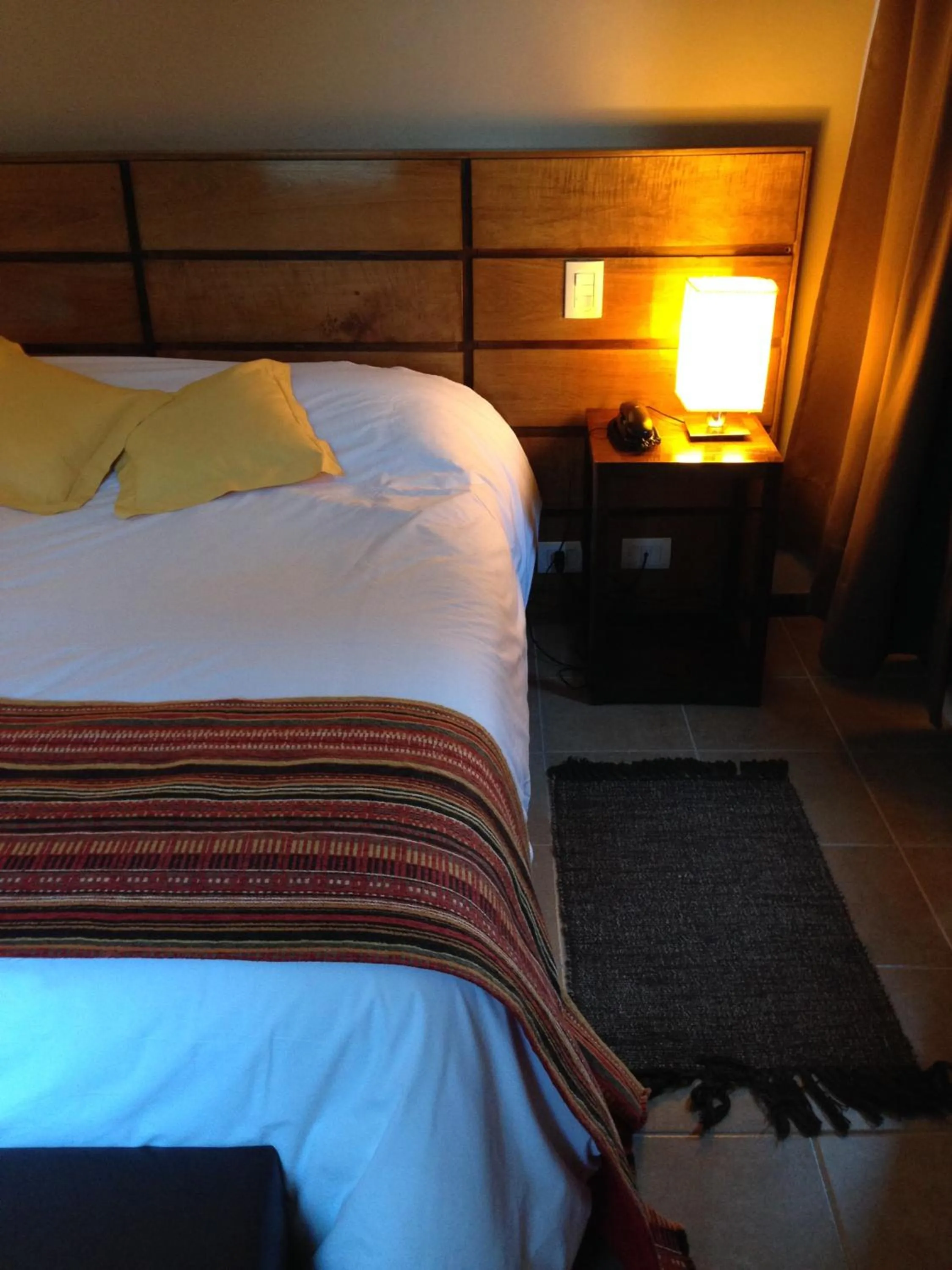 Bed in Hotel Poincenot