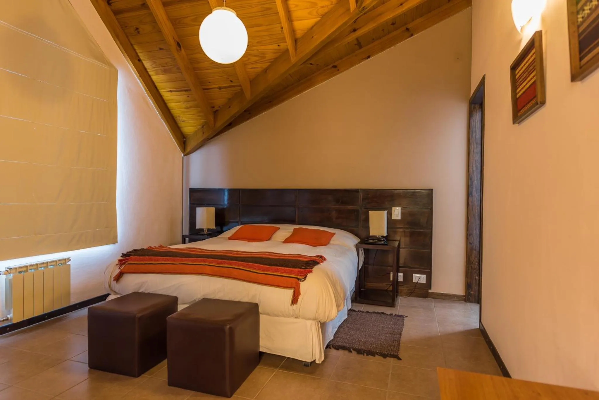 Bed in Hotel Poincenot