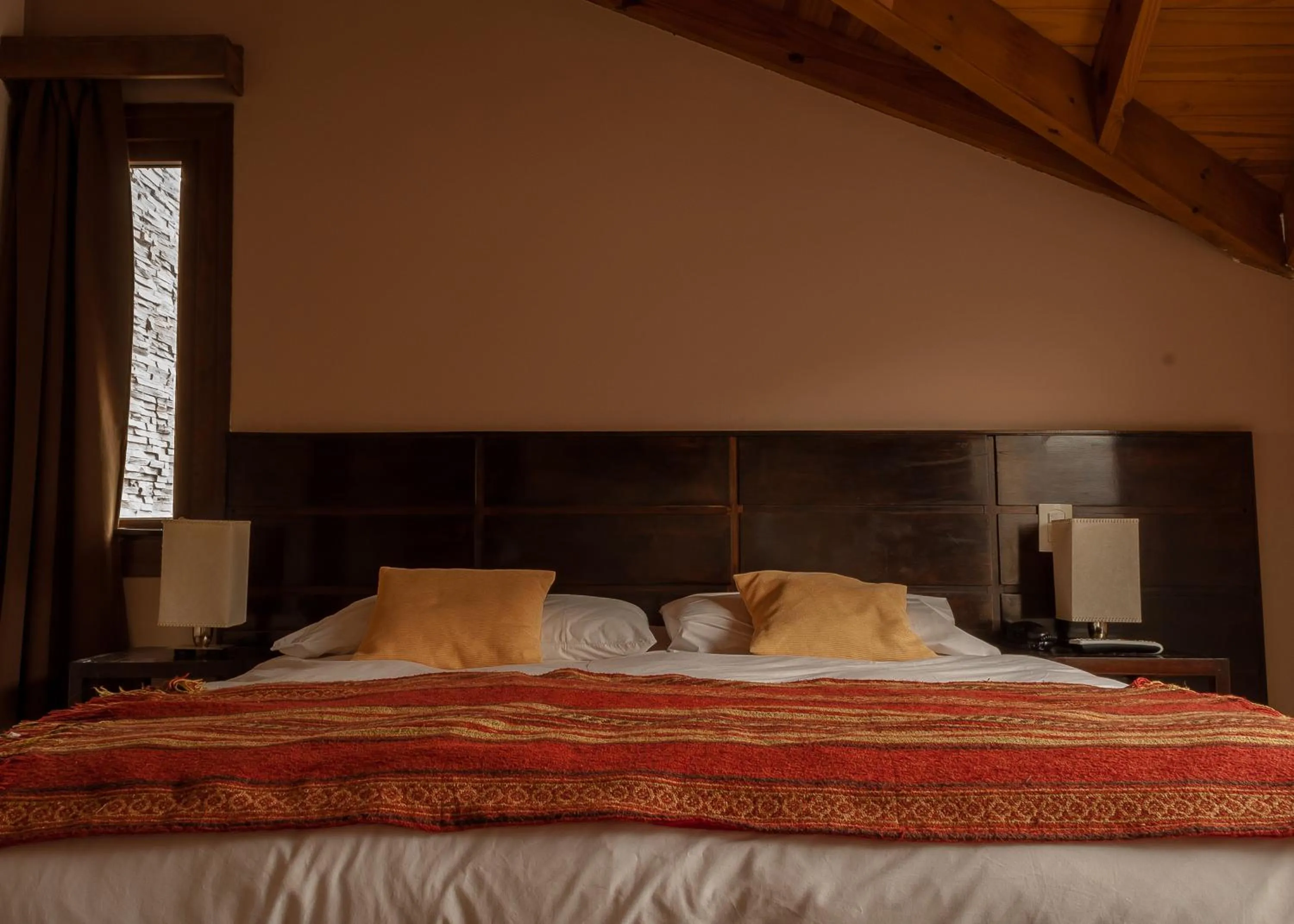 Bed in Hotel Poincenot