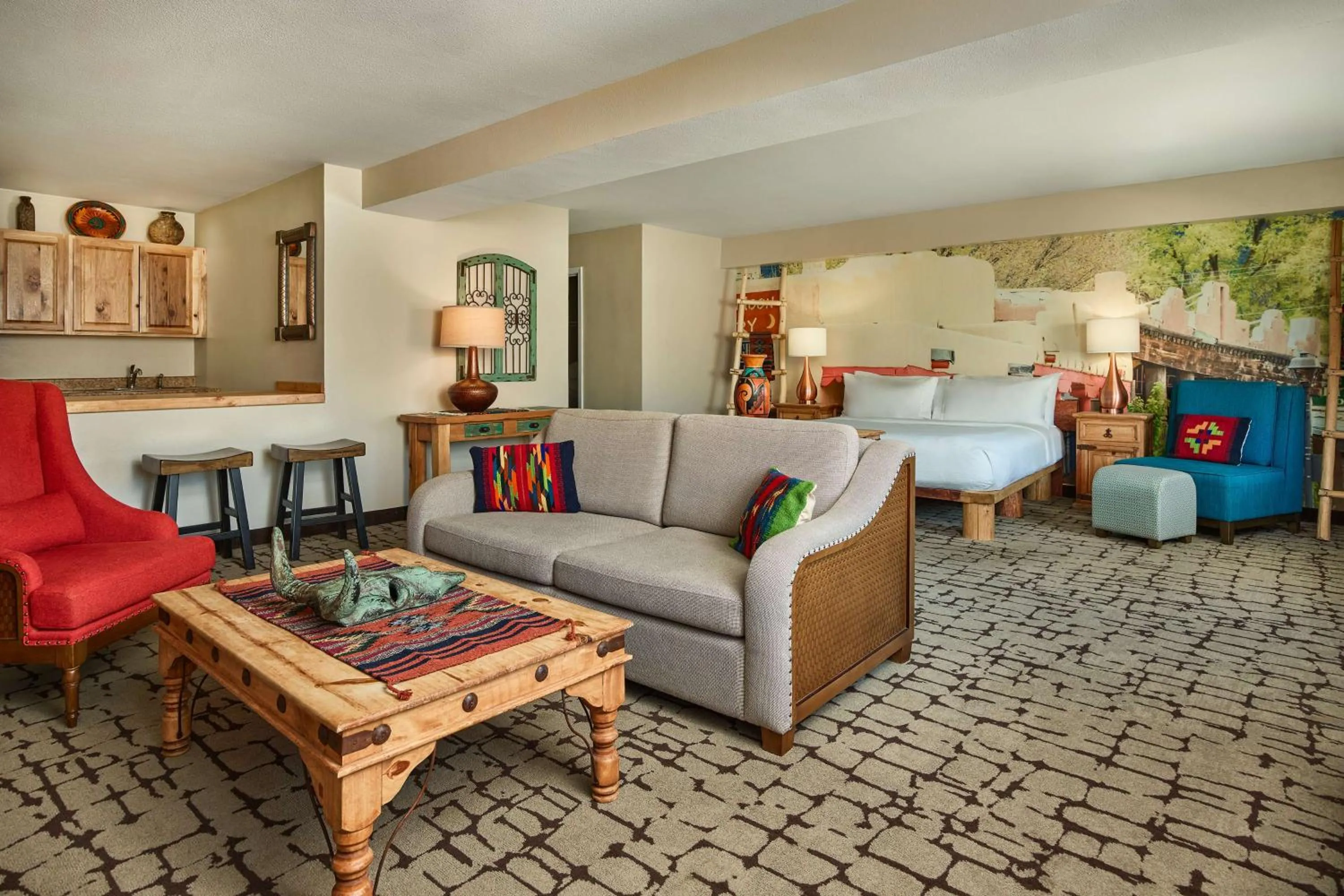 Living room in Hilton Tapestry Collection, Hotel Don Fernando De Taos