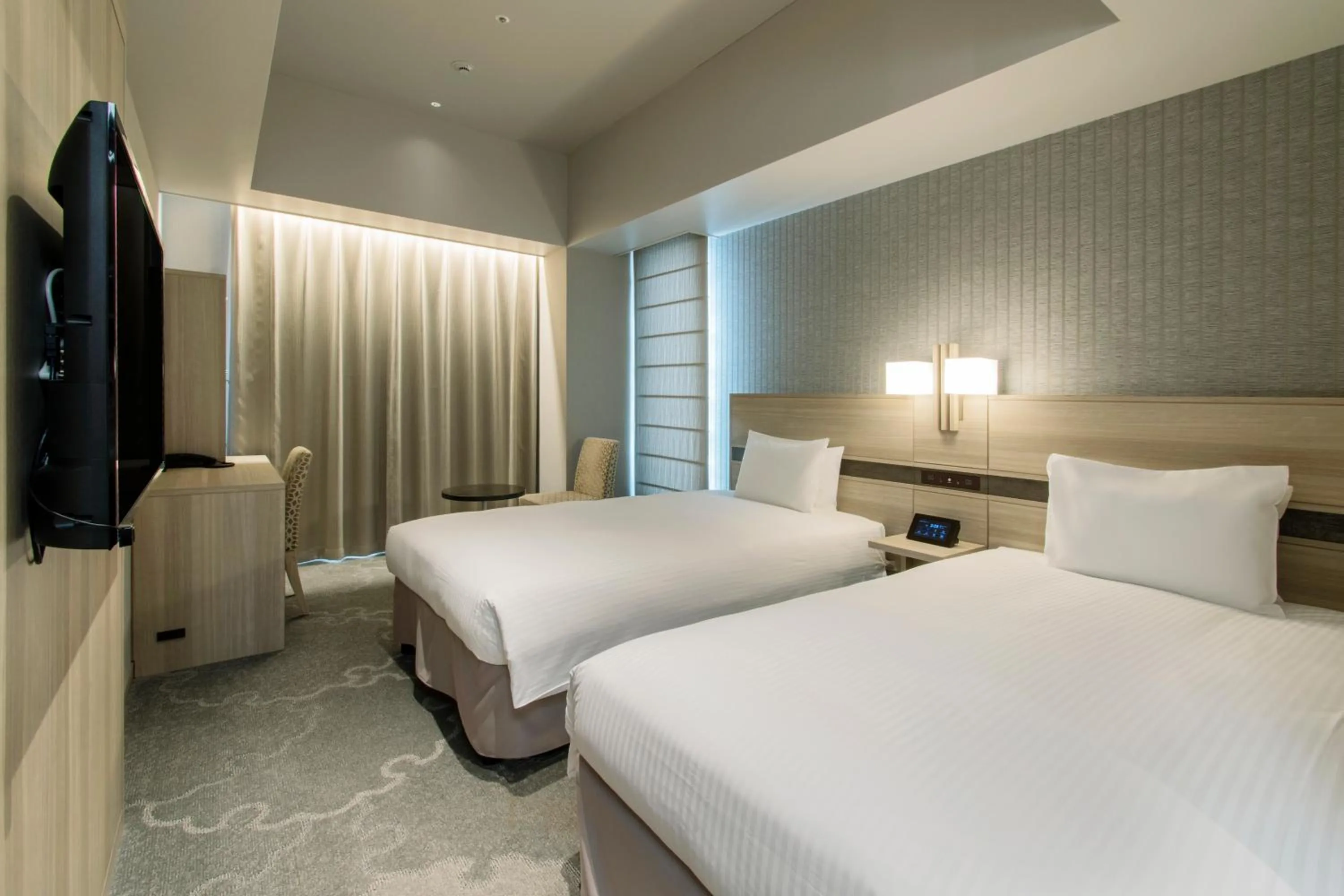 Bed in Hotel Keihan Tsukiji Ginza Grande