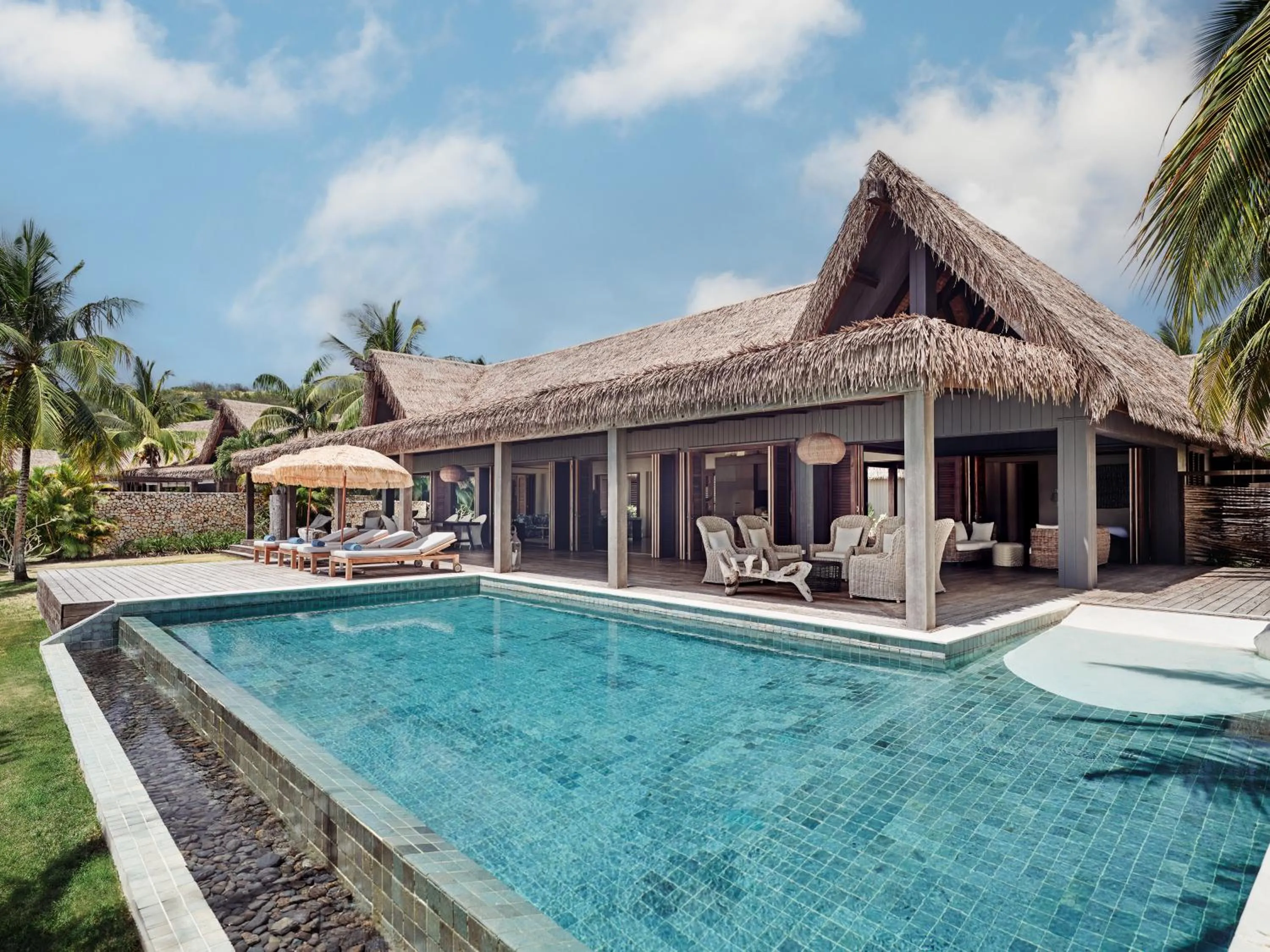 Swimming pool in Six Senses Fiji
