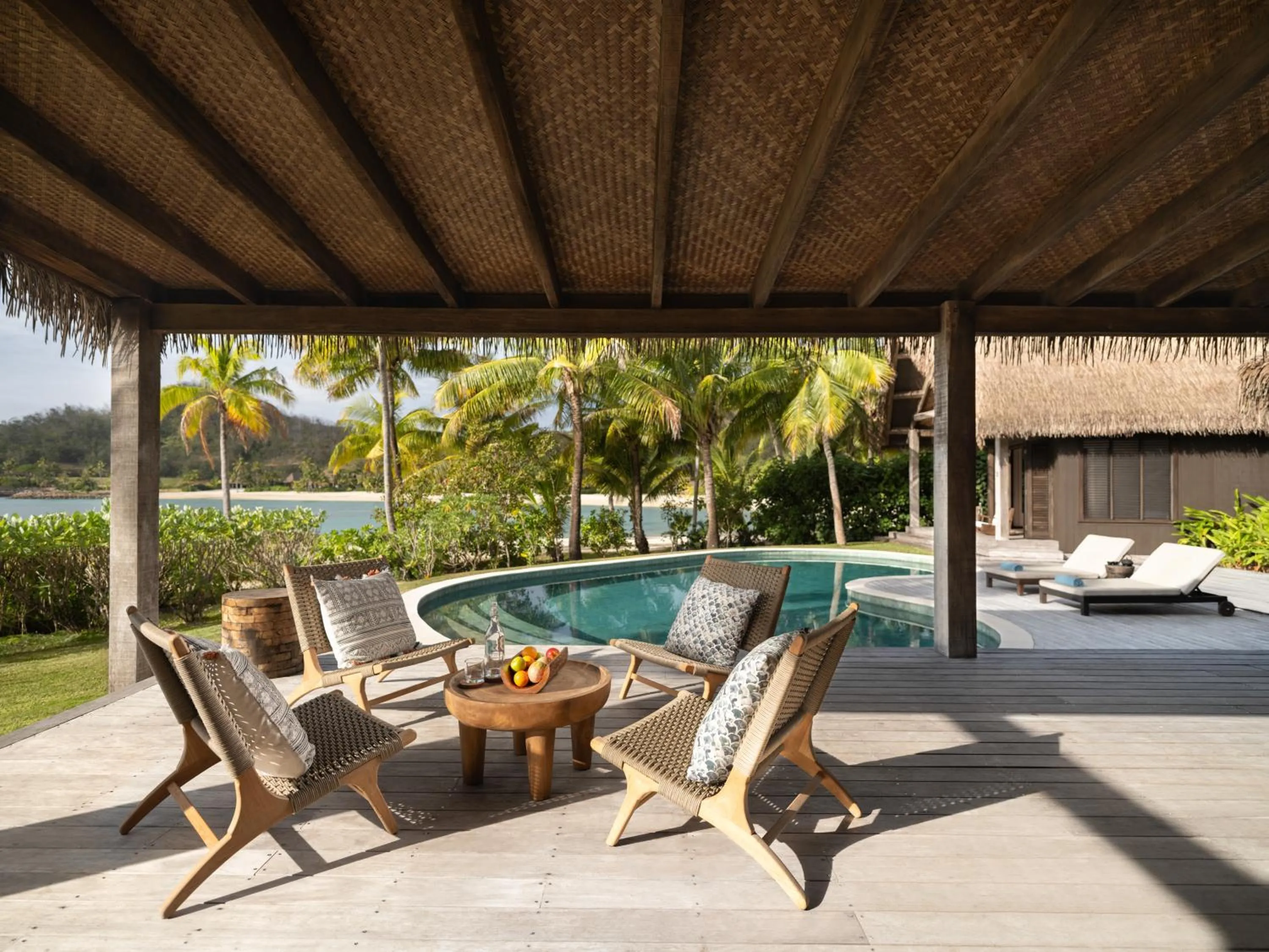 Balcony/Terrace in Six Senses Fiji