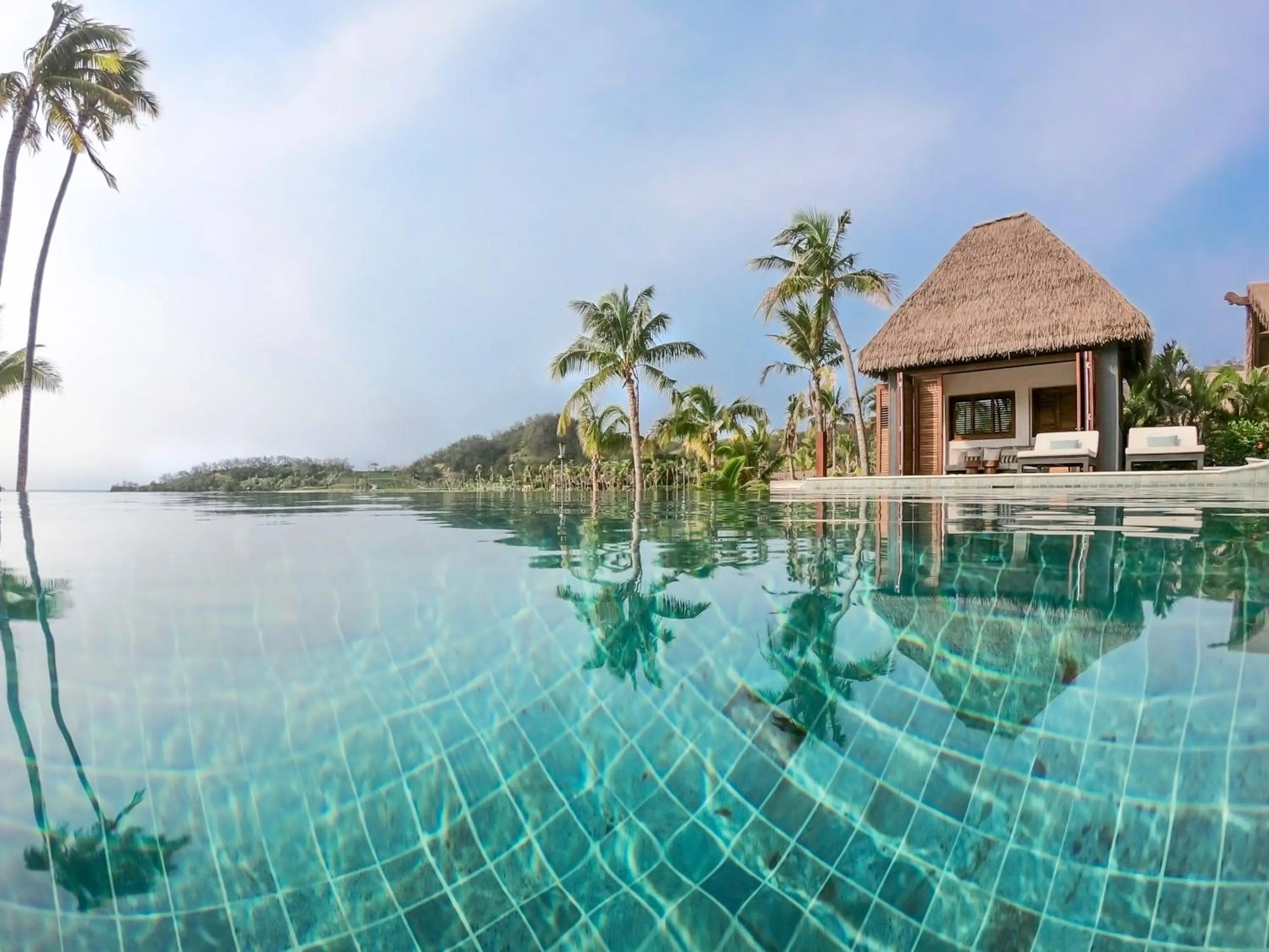 Swimming pool in Six Senses Fiji