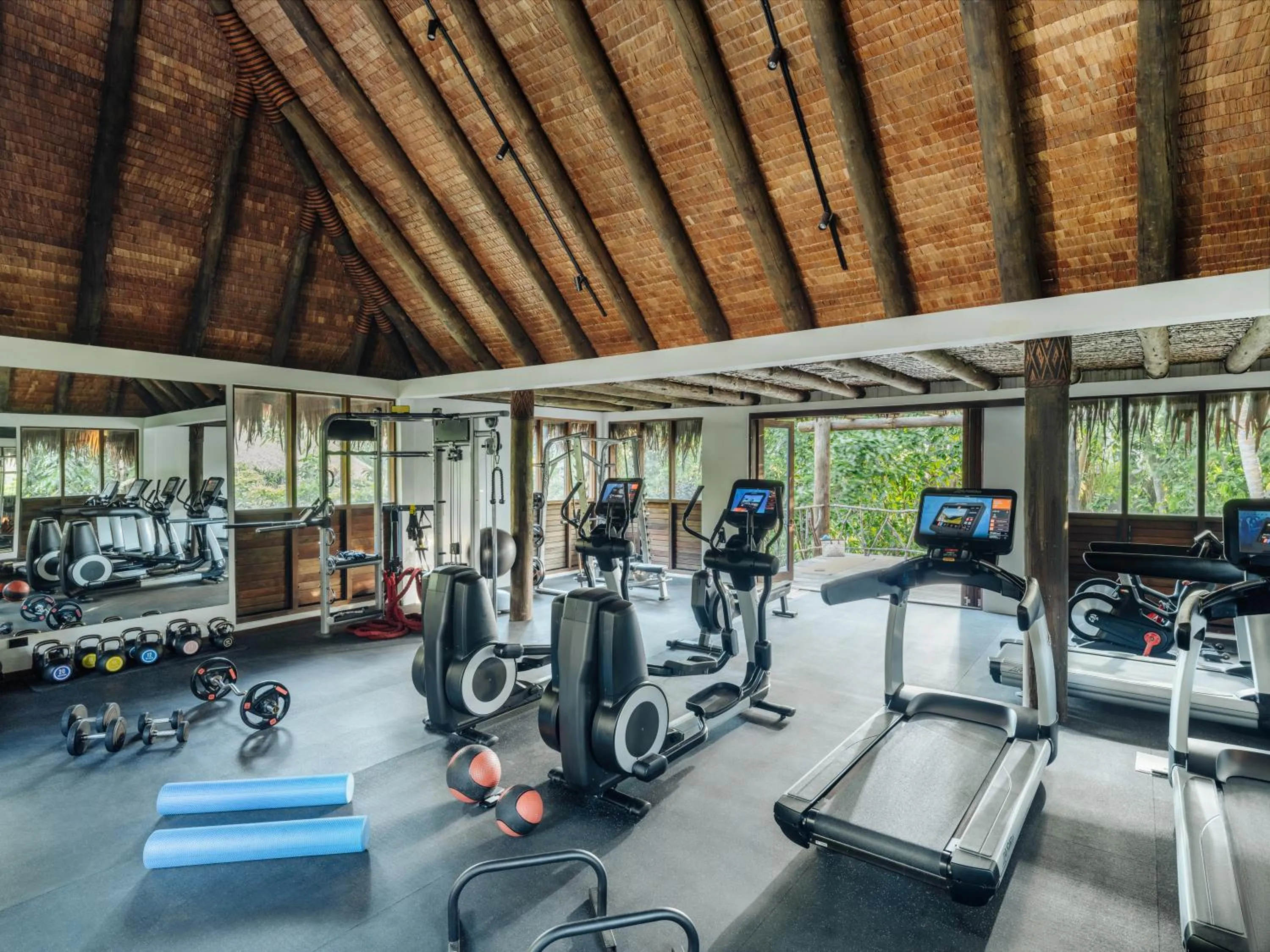 Fitness centre/facilities in Six Senses Fiji