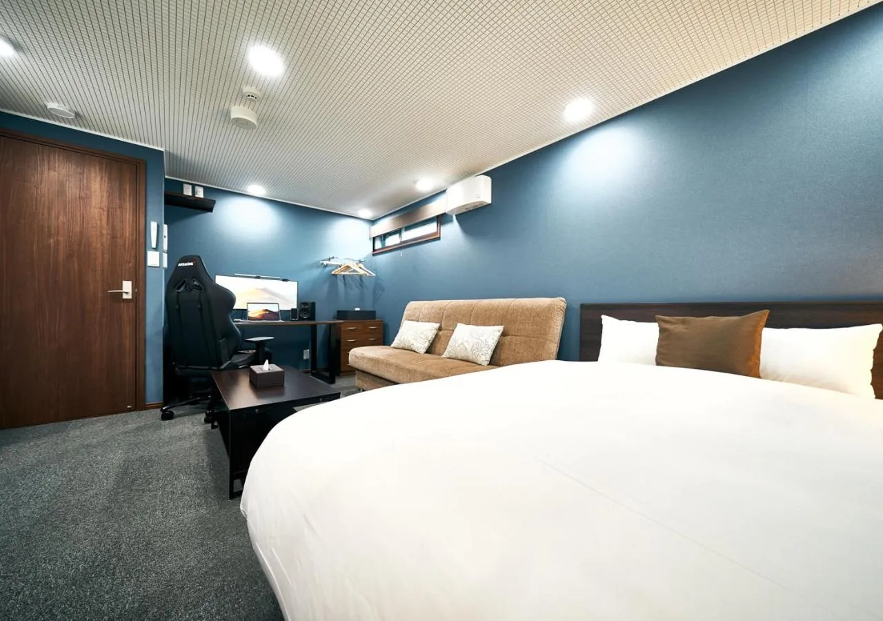 Bed in Villa Front Kyoto Seimei