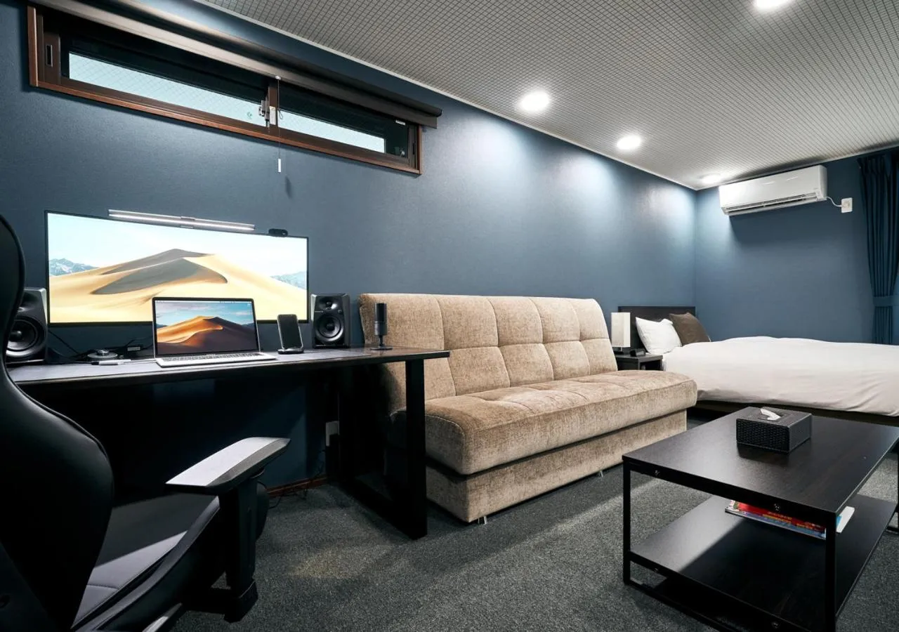 Bed in Villa Front Kyoto Seimei