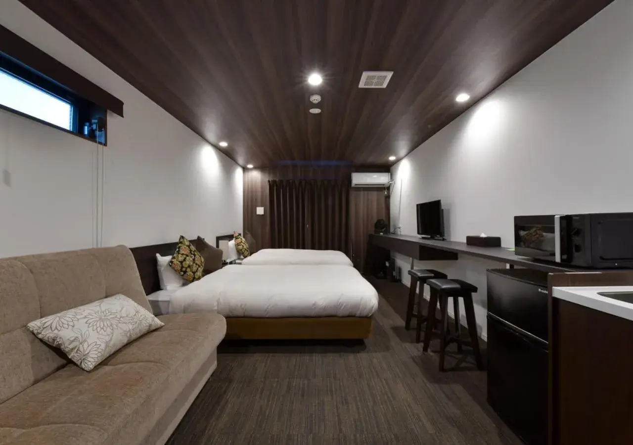 Bed in Villa Front Kyoto Seimei Bed in Villa Front Kyoto Seimei