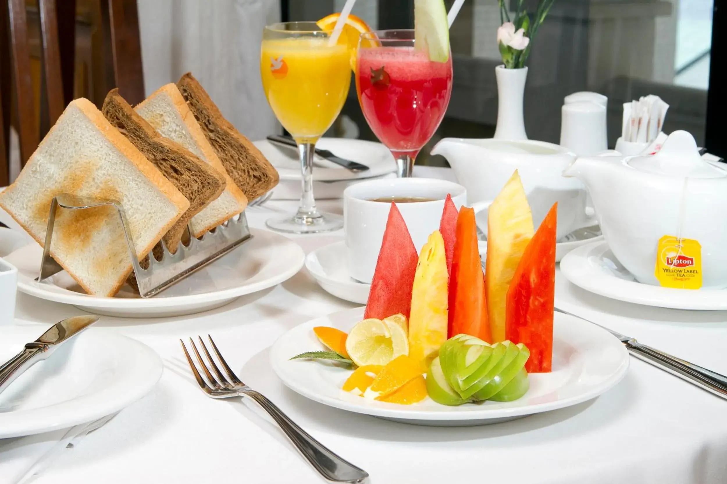 American breakfast in Mookai Hotel American breakfast in Mookai Hotel