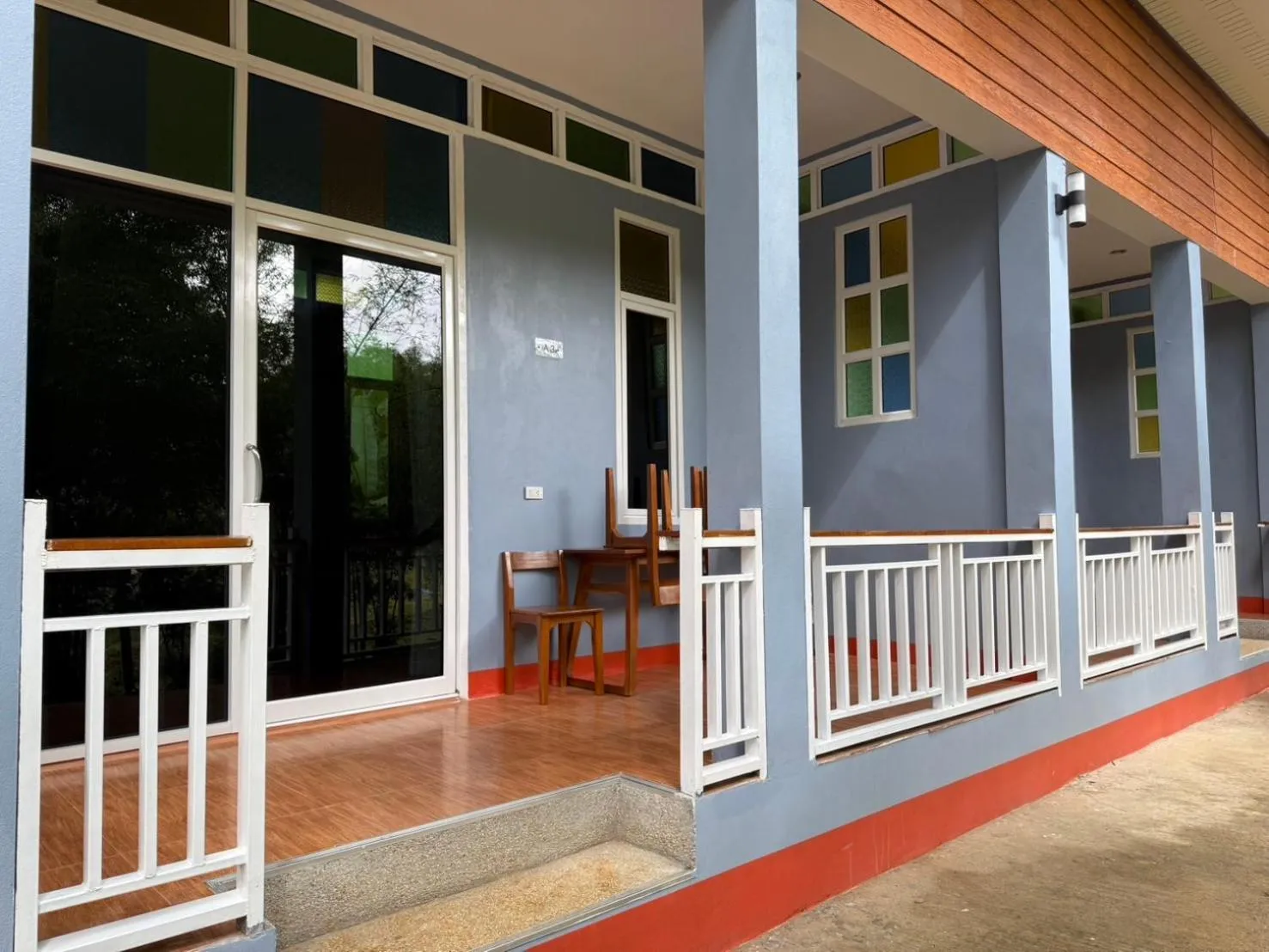 Balcony/Terrace in Khaosok Bamboo Huts Resort