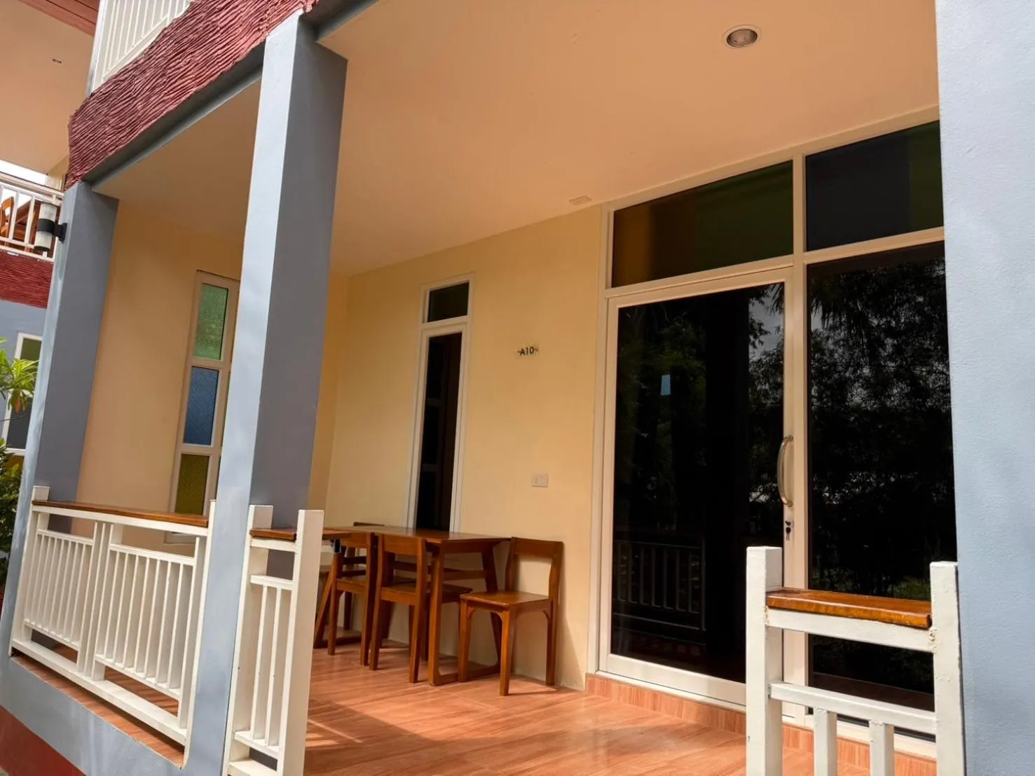Patio in Khaosok Bamboo Huts Resort