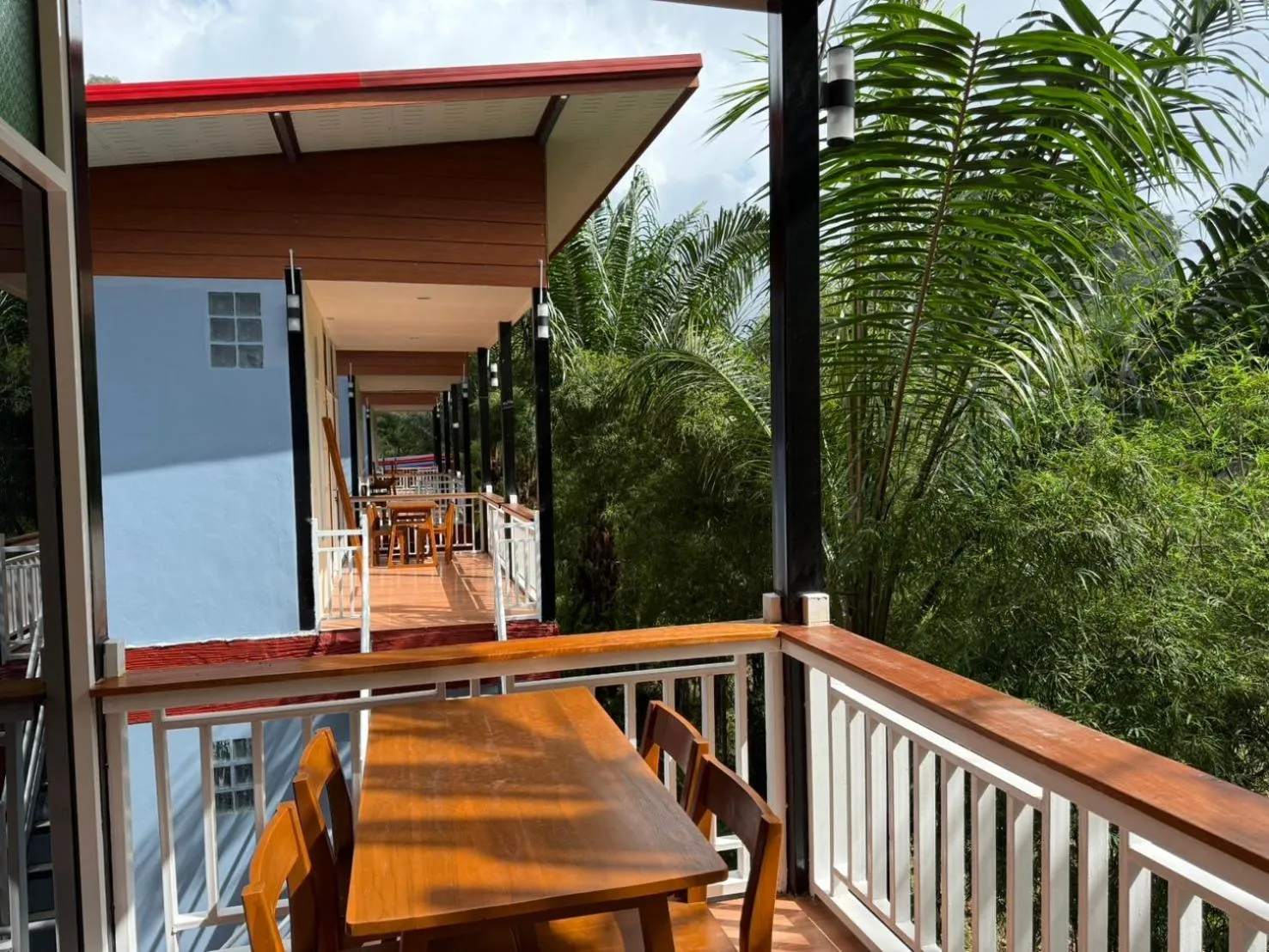 Balcony/Terrace in Khaosok Bamboo Huts Resort