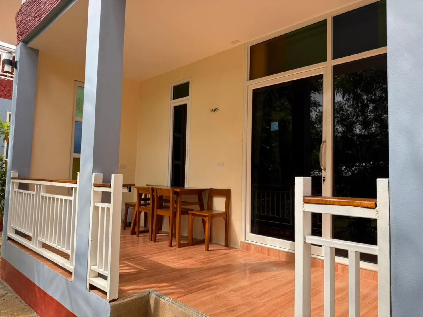 Balcony/Terrace in Khaosok Bamboo Huts Resort