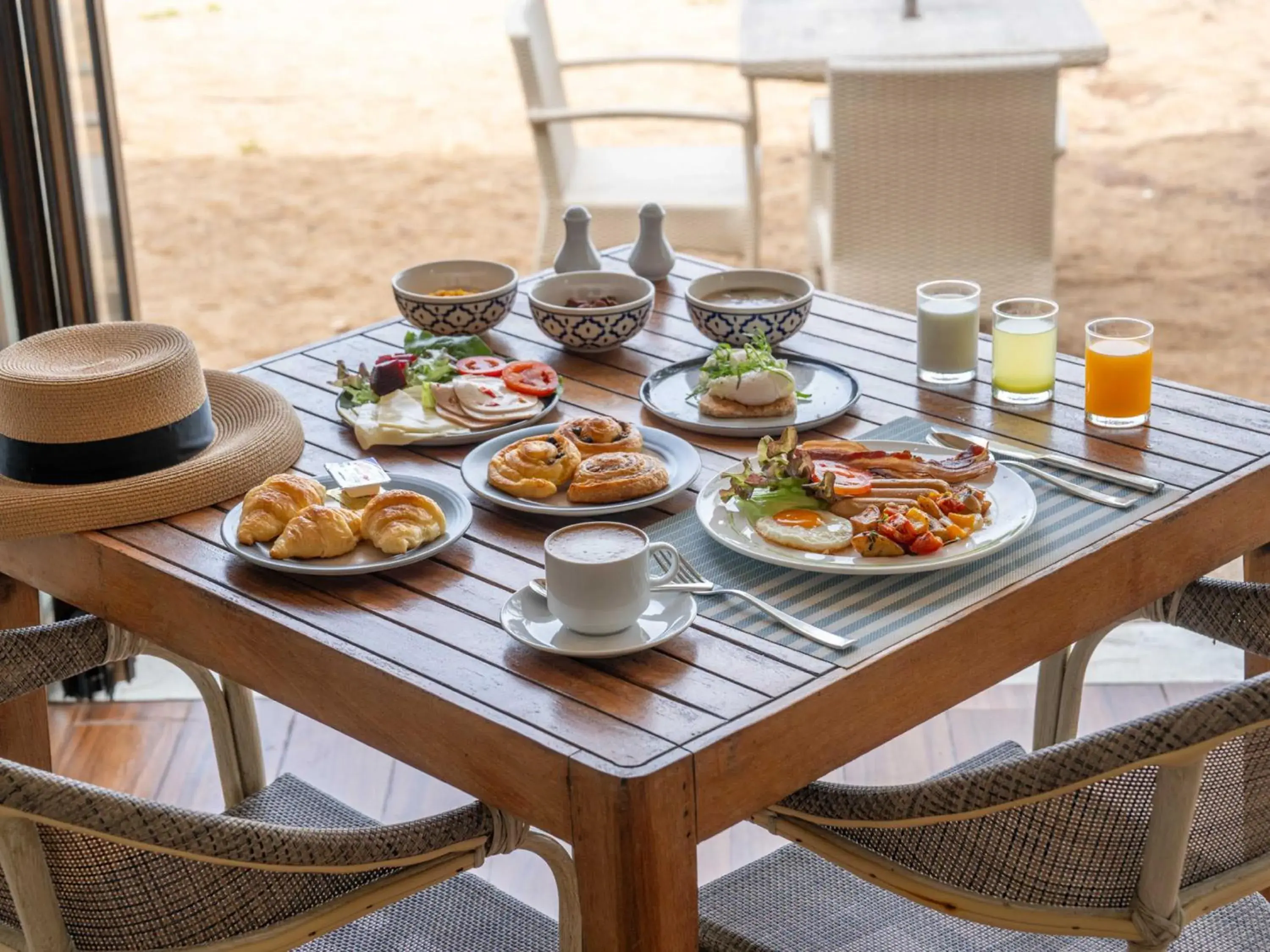 Buffet breakfast in Natai Beach Resort Buffet breakfast in Natai Beach Resort