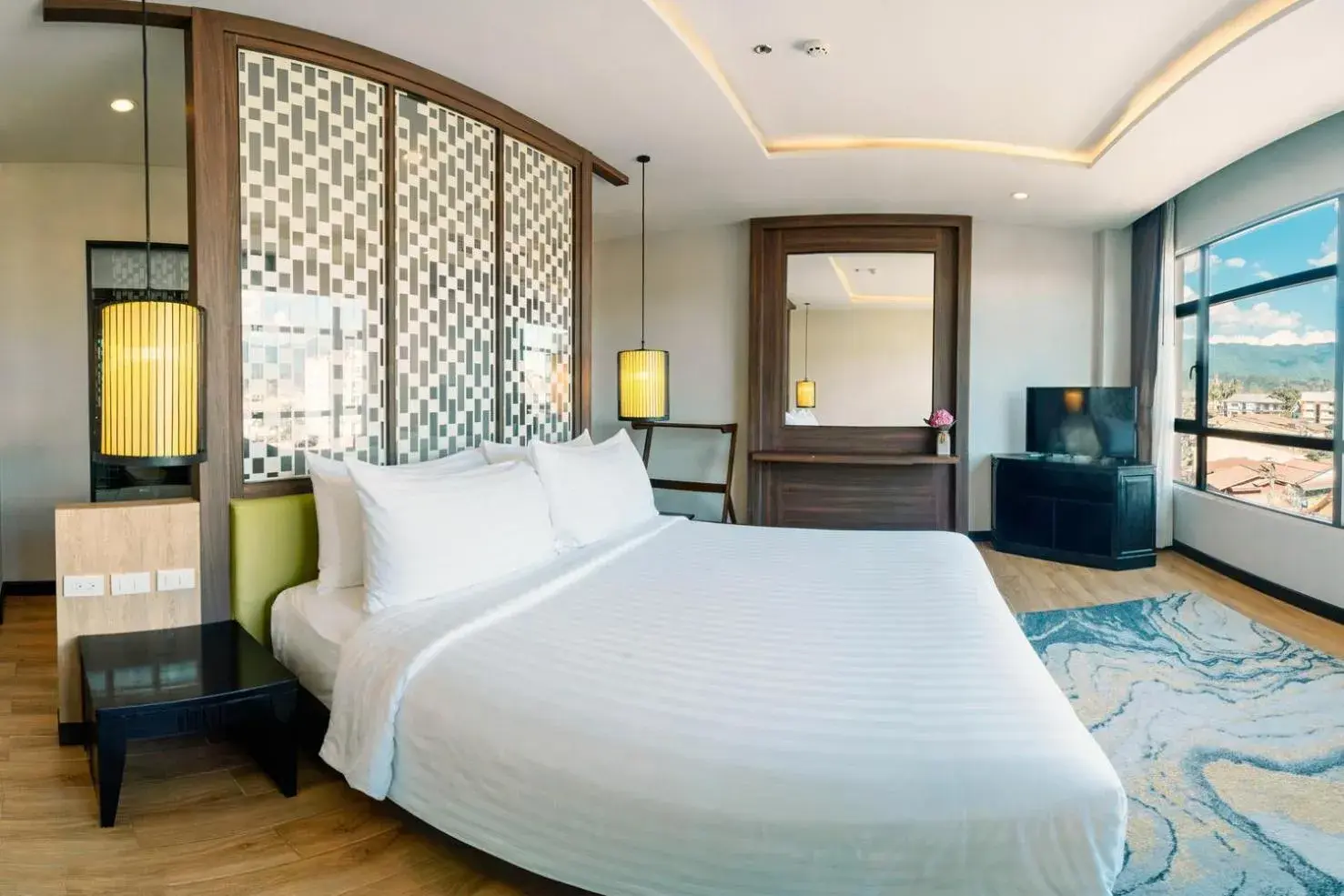 View (from property/room), Bed in Amari Vang Vieng View (from property/room), Bed in Amari Vang Vieng