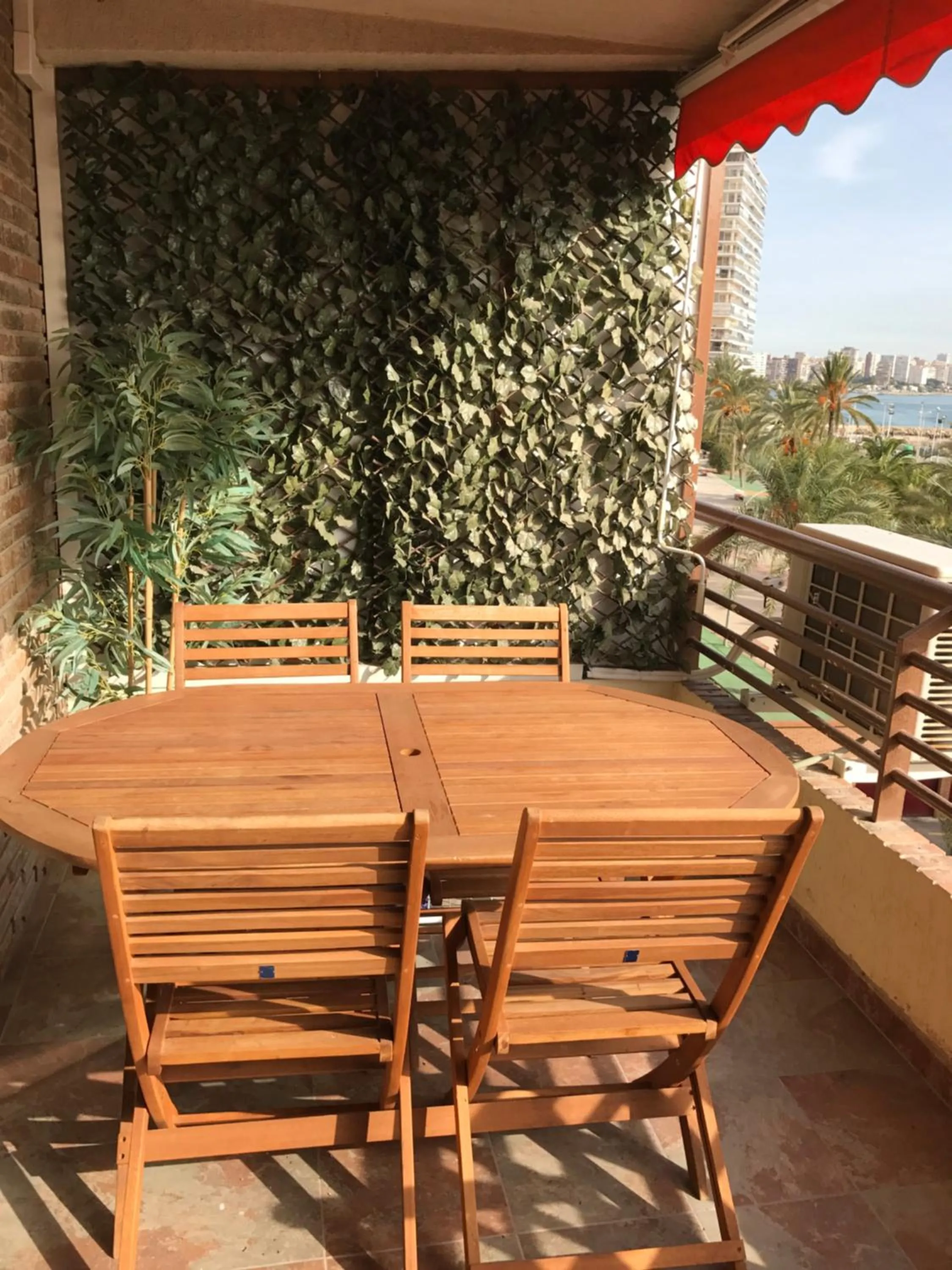 Balcony/Terrace in 12- Apmto Playa Albufereta Rocafel 5 (Alicante)