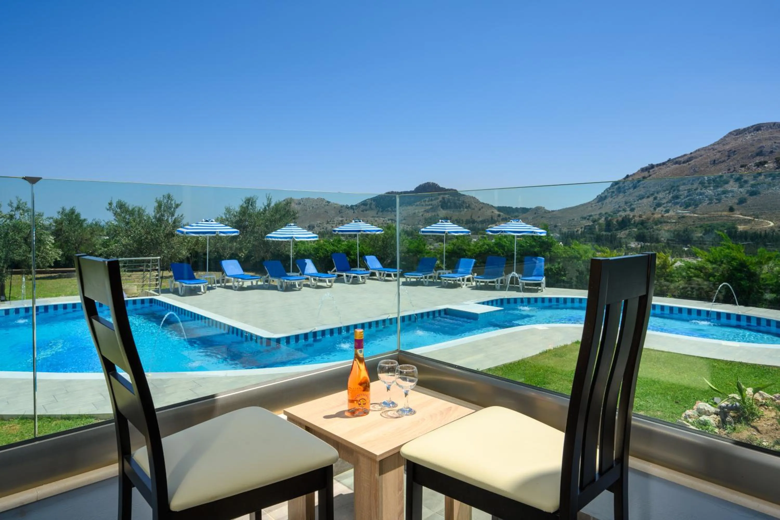 Swimming pool in Kolymbia Village