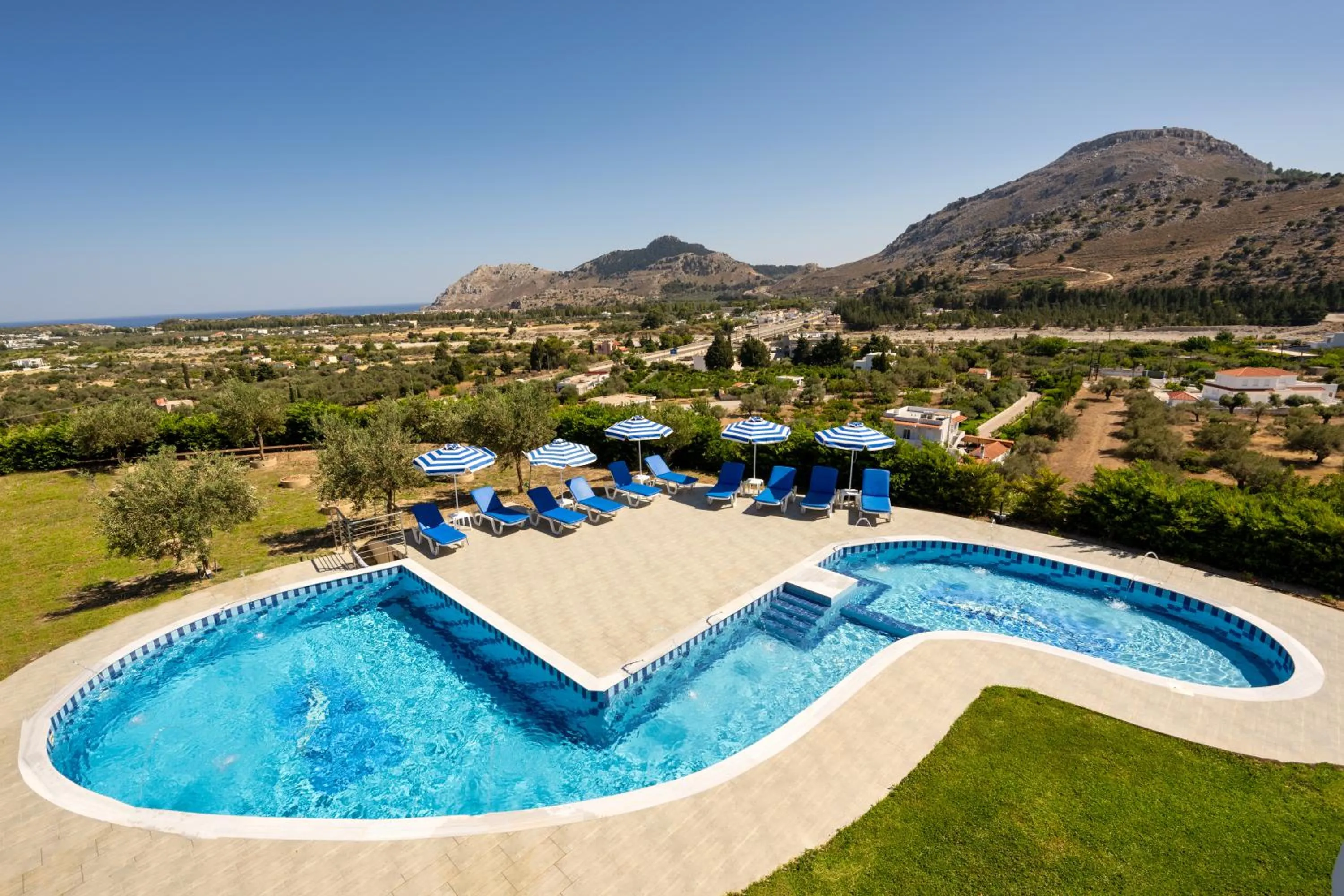 Swimming pool in Kolymbia Village
