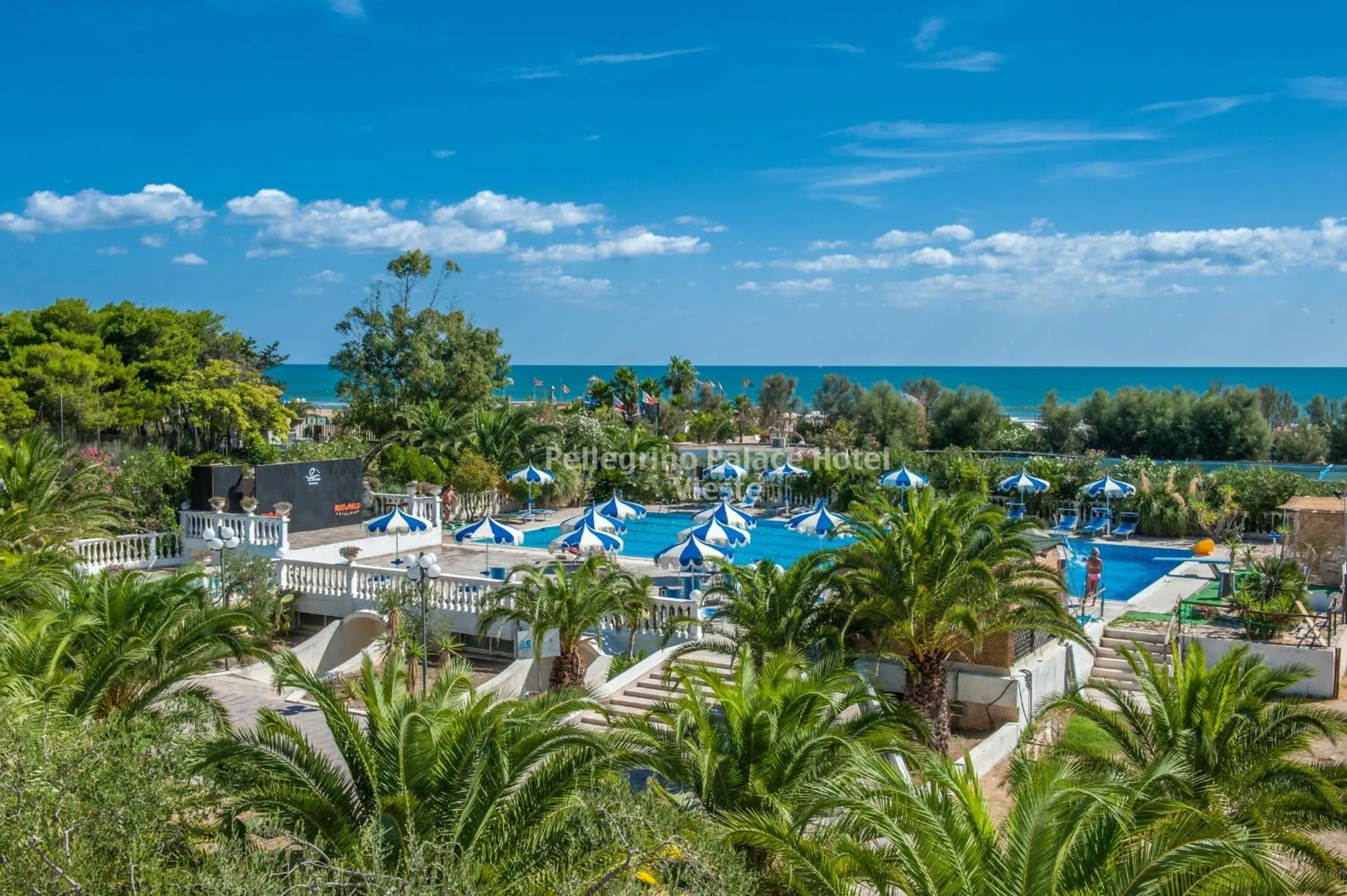 Swimming pool in Pellegrino Palace Hotel