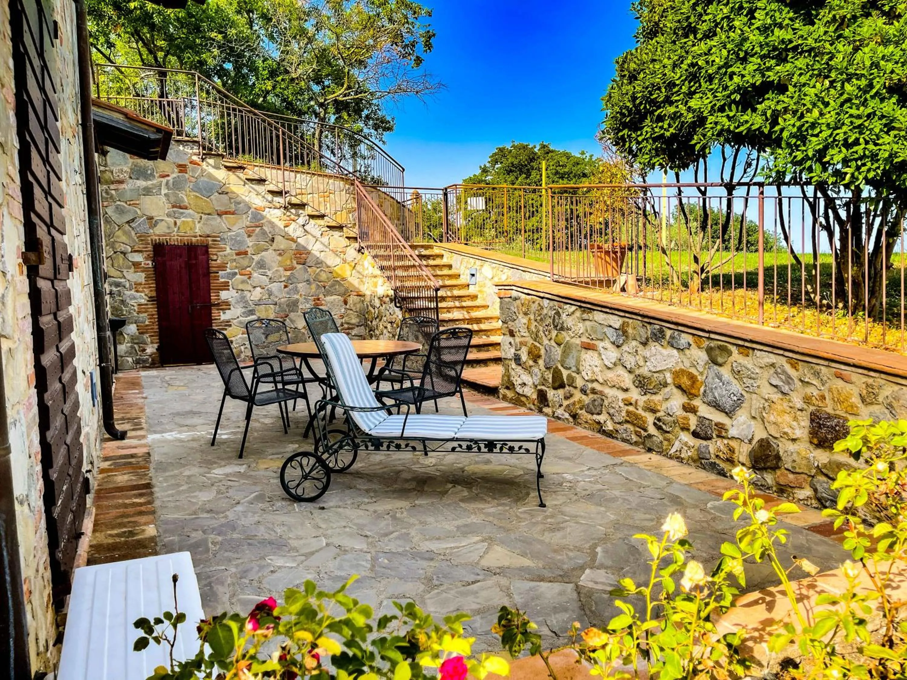 Patio in LaChiusa Tuscany