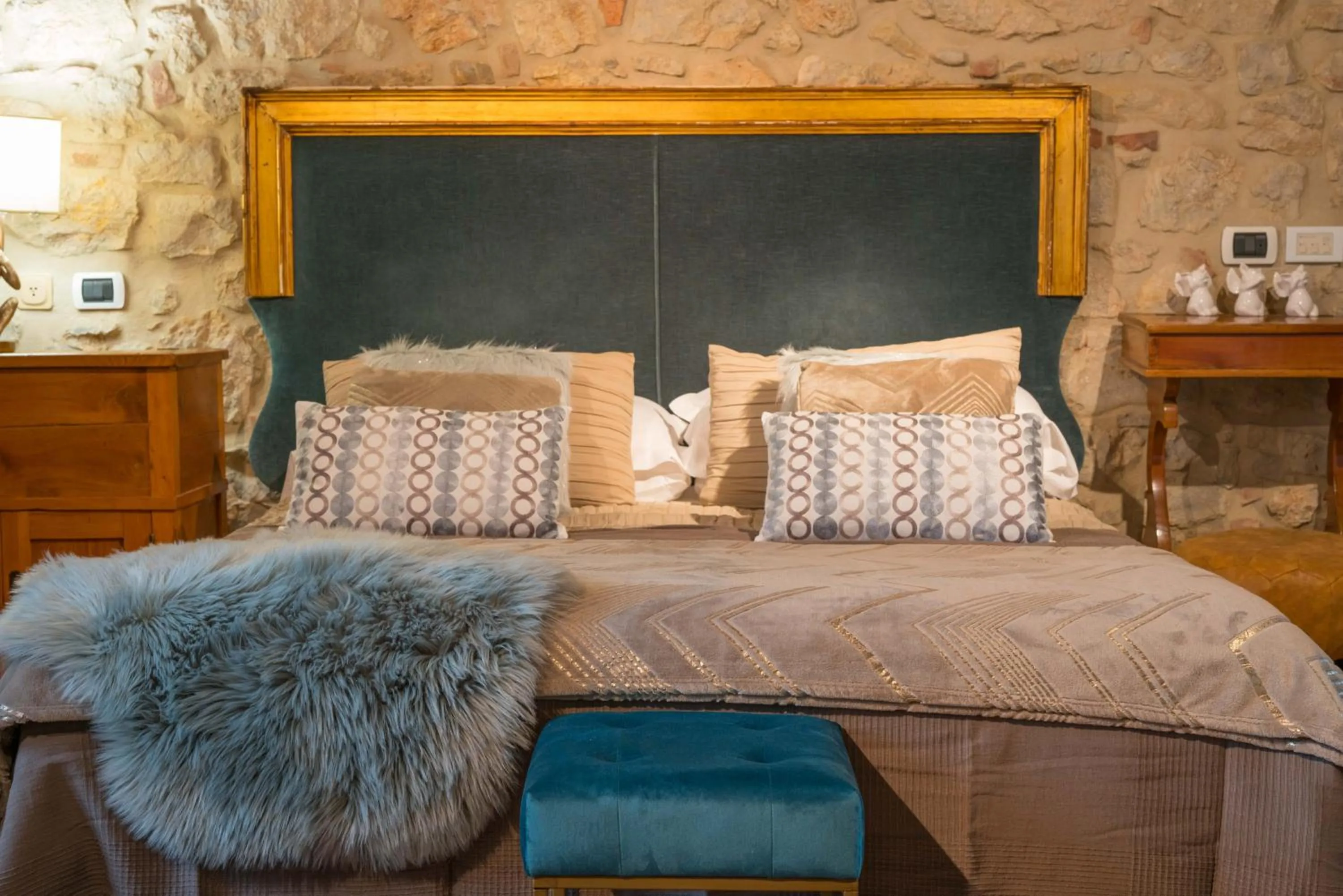 Bed in LaChiusa Tuscany