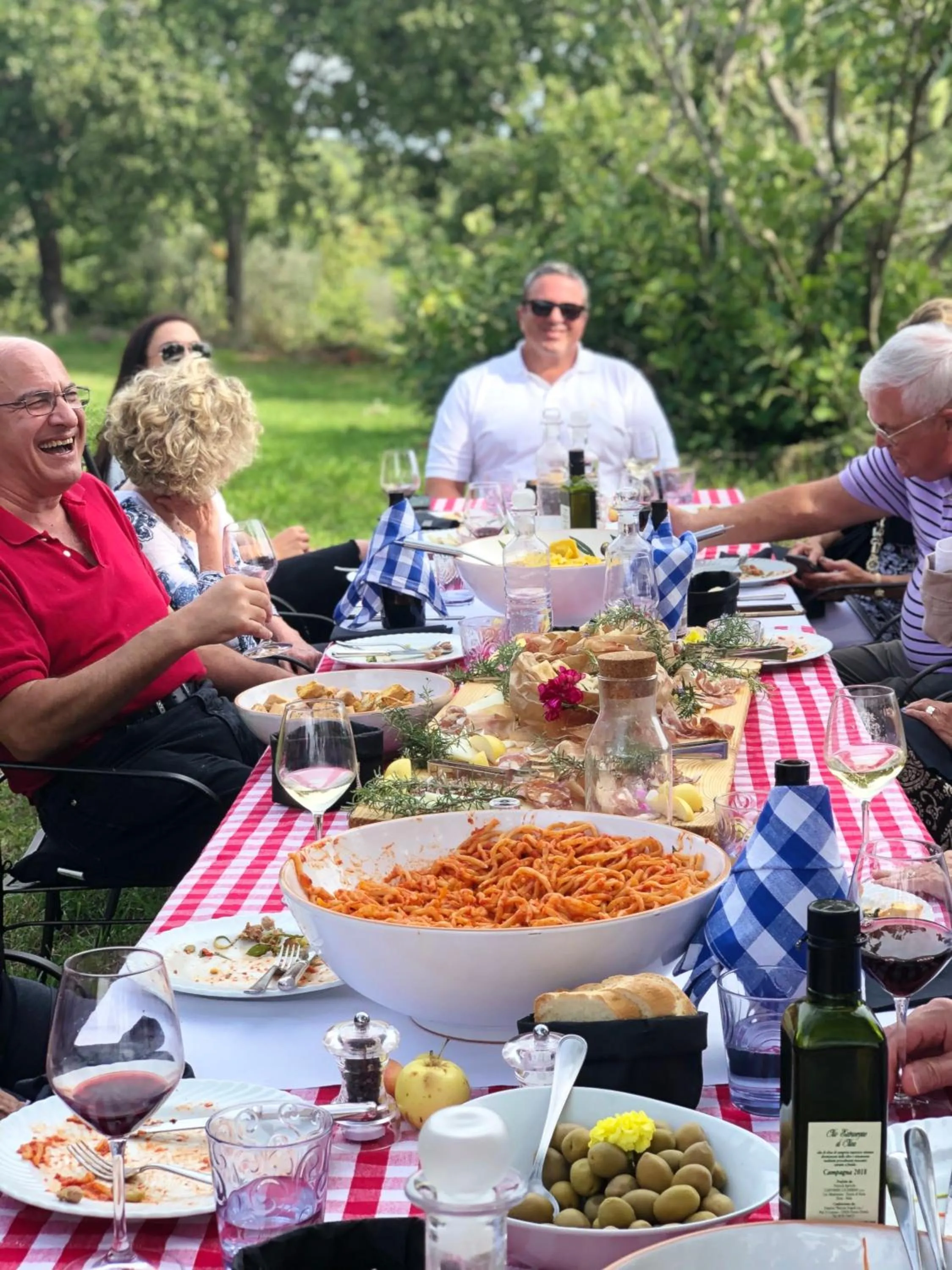 Lunch in LaChiusa Tuscany