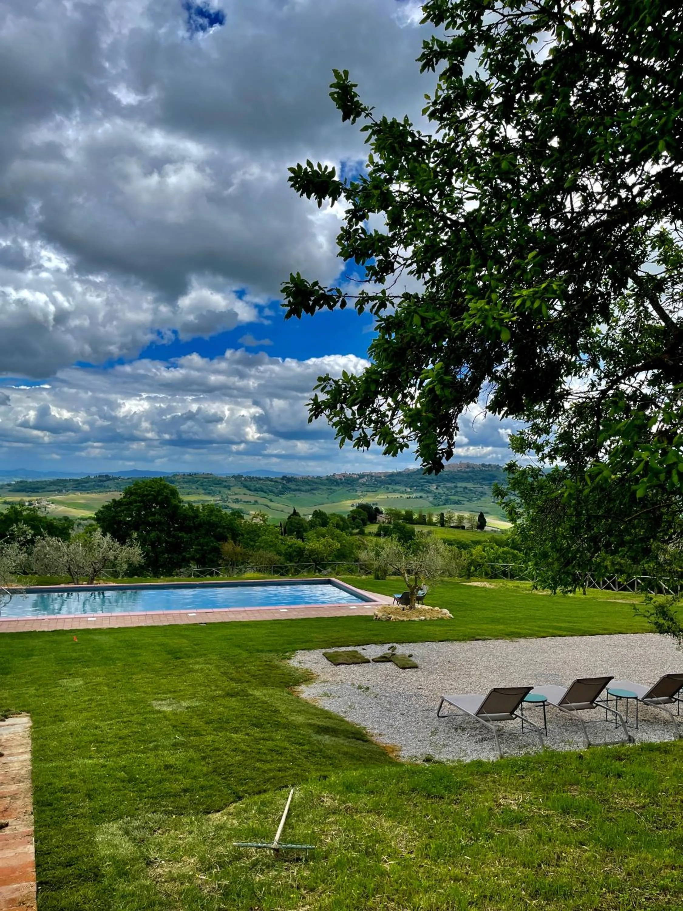 Swimming pool in LaChiusa Tuscany