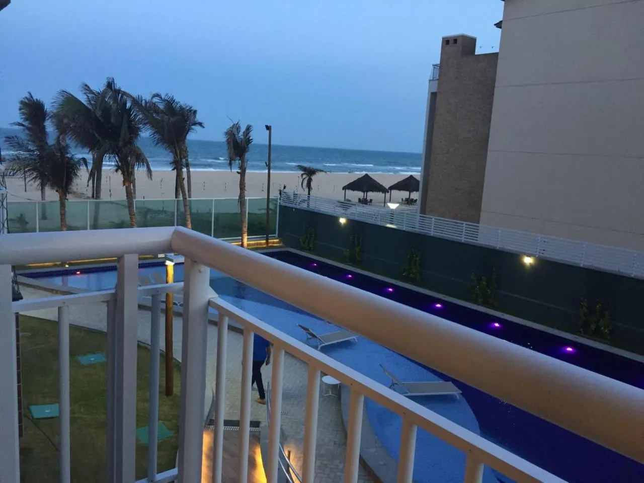 Balcony/Terrace in Apart Porto das Dunas