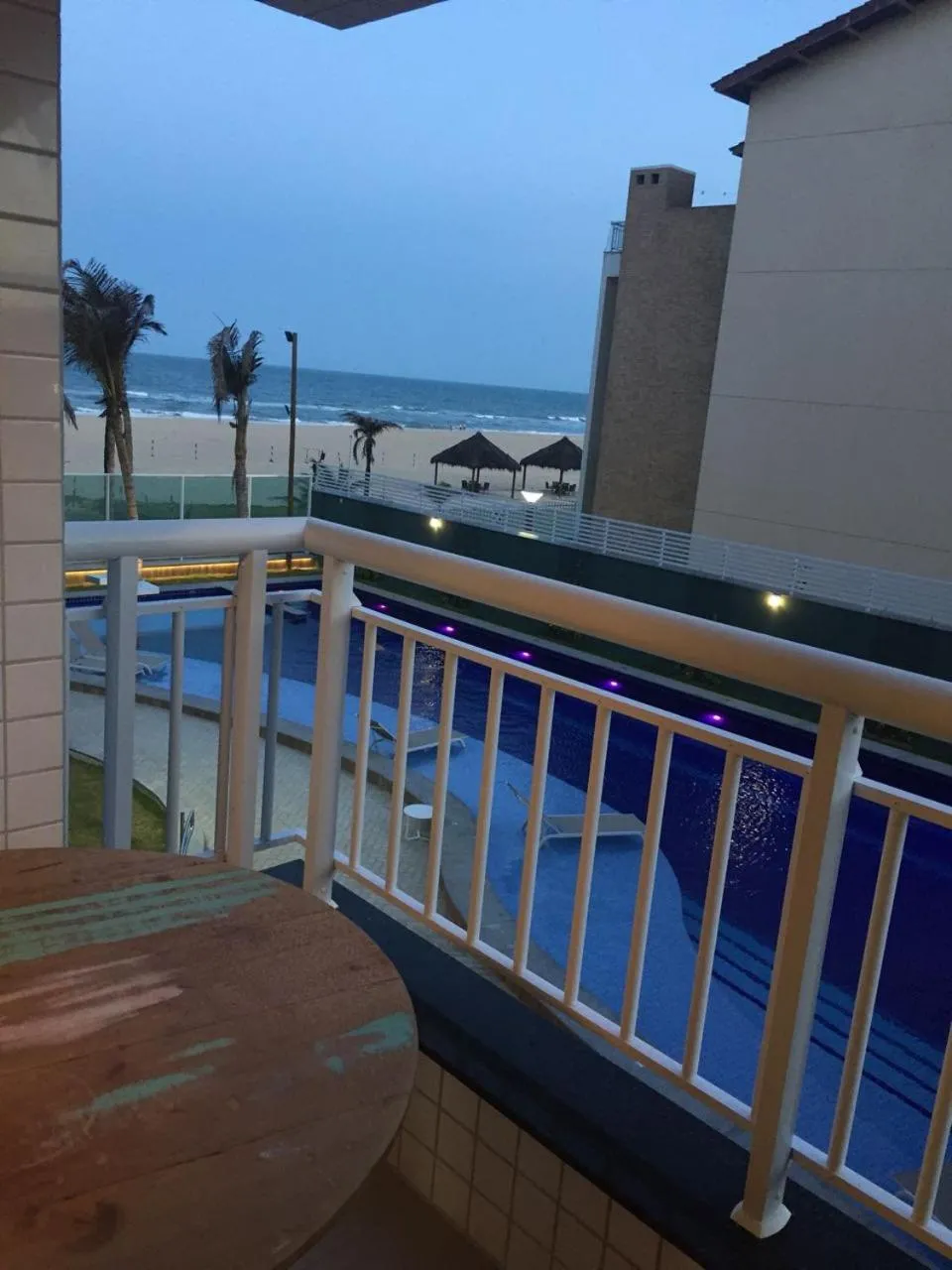 Pool view in Apart Porto das Dunas