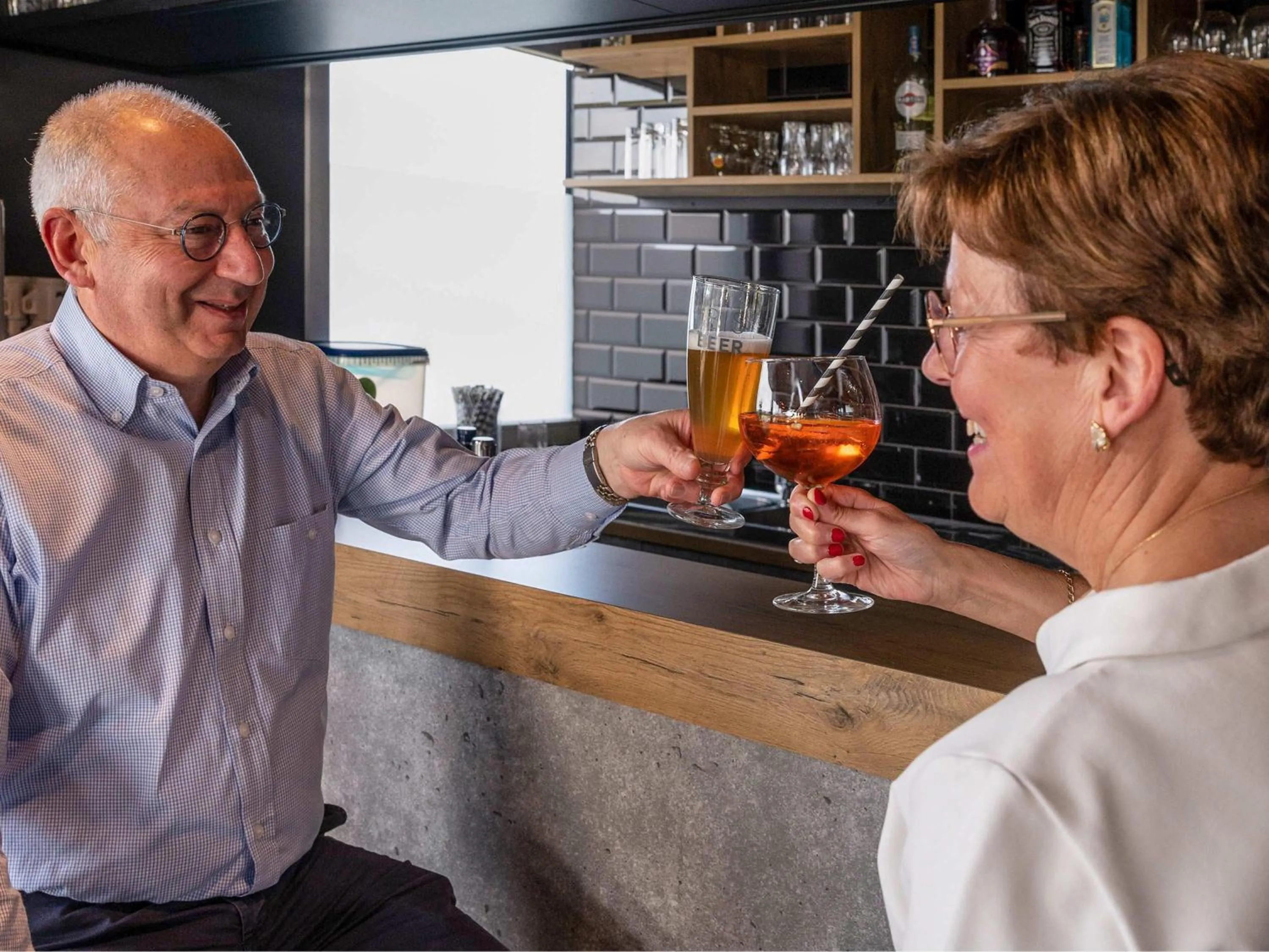 Lounge or bar in ibis budget Oostende Airport