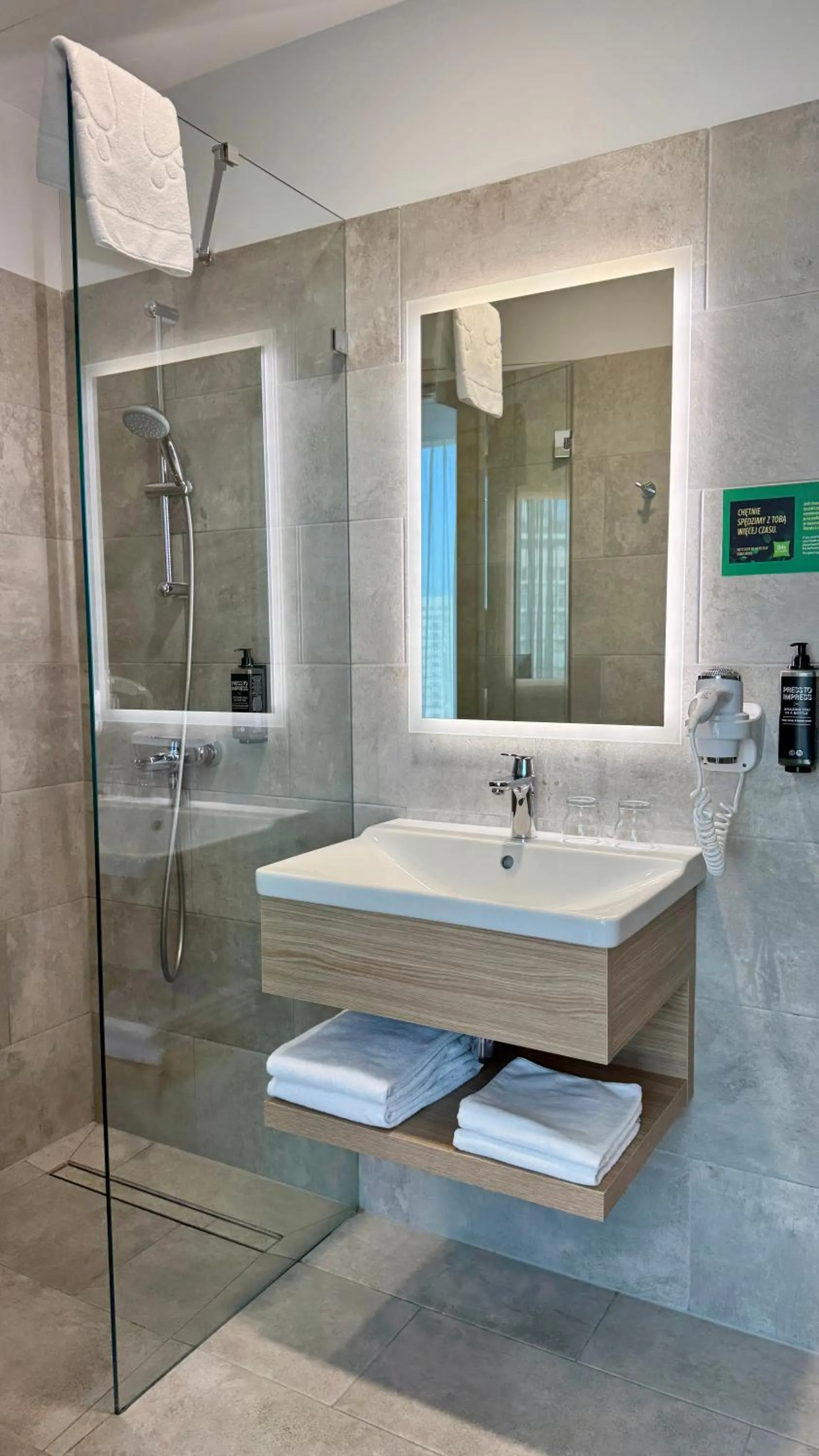 Bathroom in ibis Styles Warszawa City