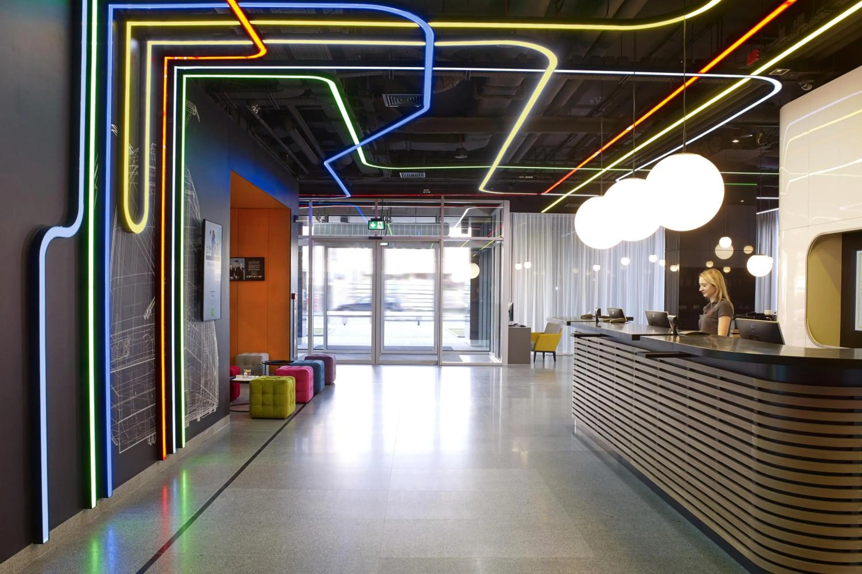 Lobby or reception in ibis Styles Warszawa City