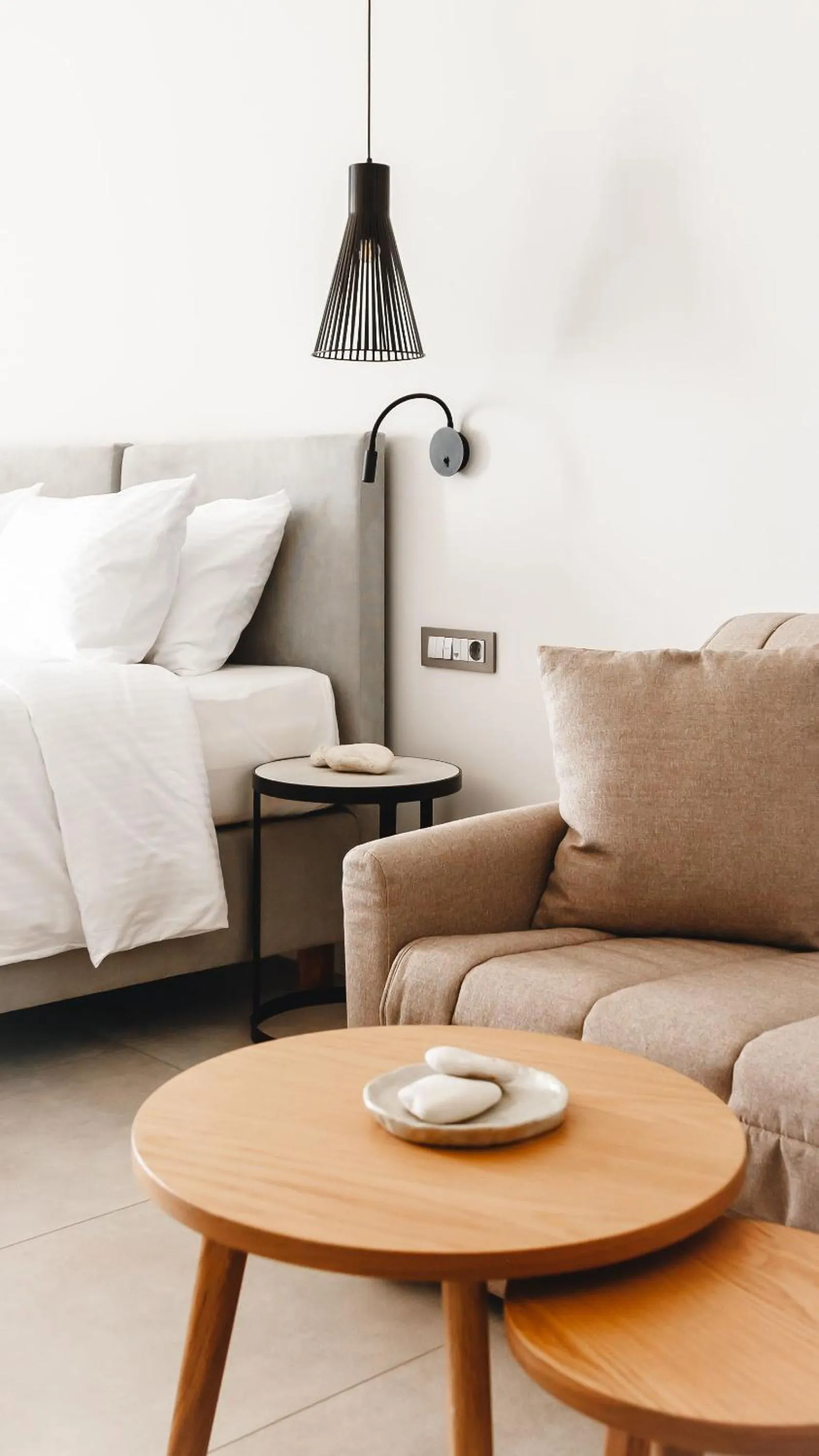 Bed in Batis Aero Beachfront Wellbeing Hotel