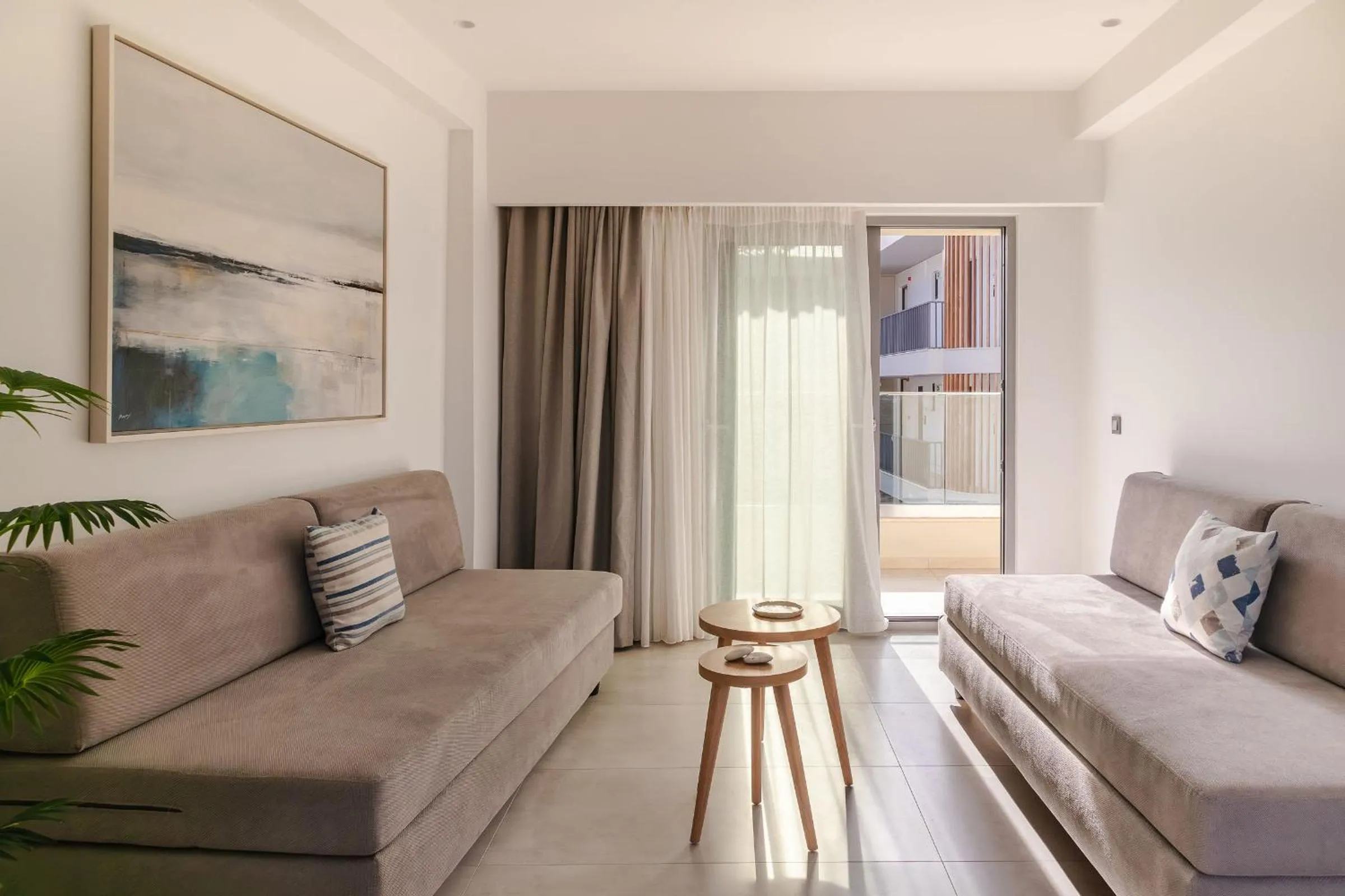 Seating area in Batis Beach Hotel