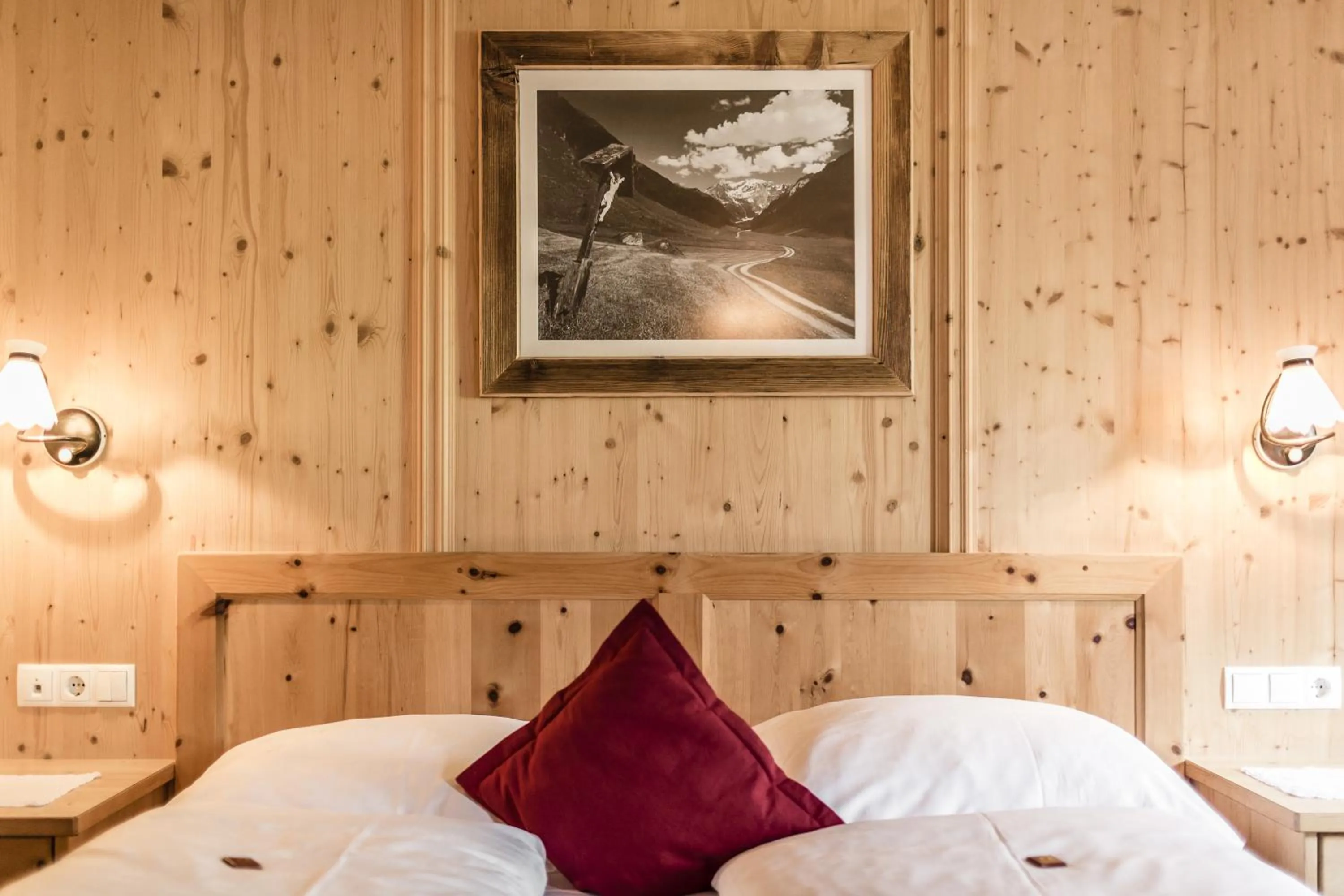 Bed in Hotel Oberraindlhof