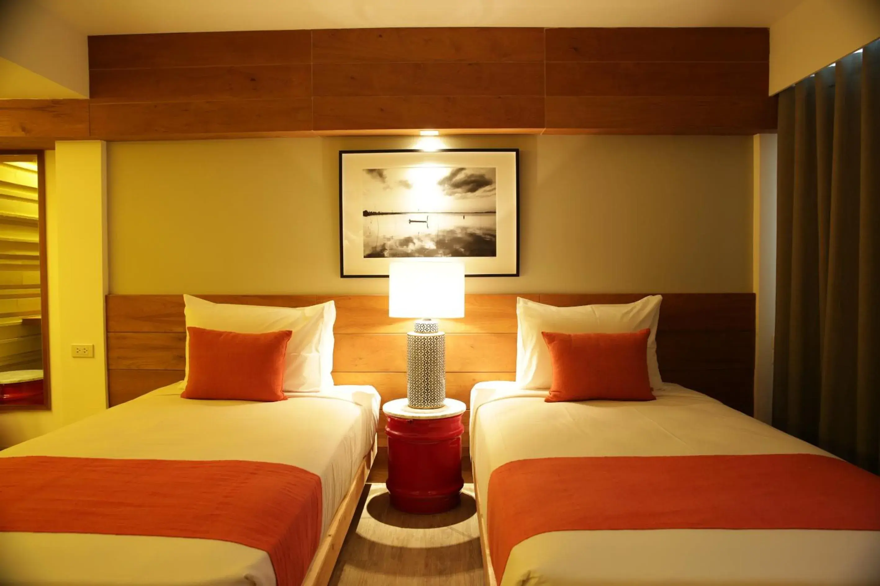 Decorative detail, Bed in Nandha Hotel Decorative detail, Bed in Nandha Hotel