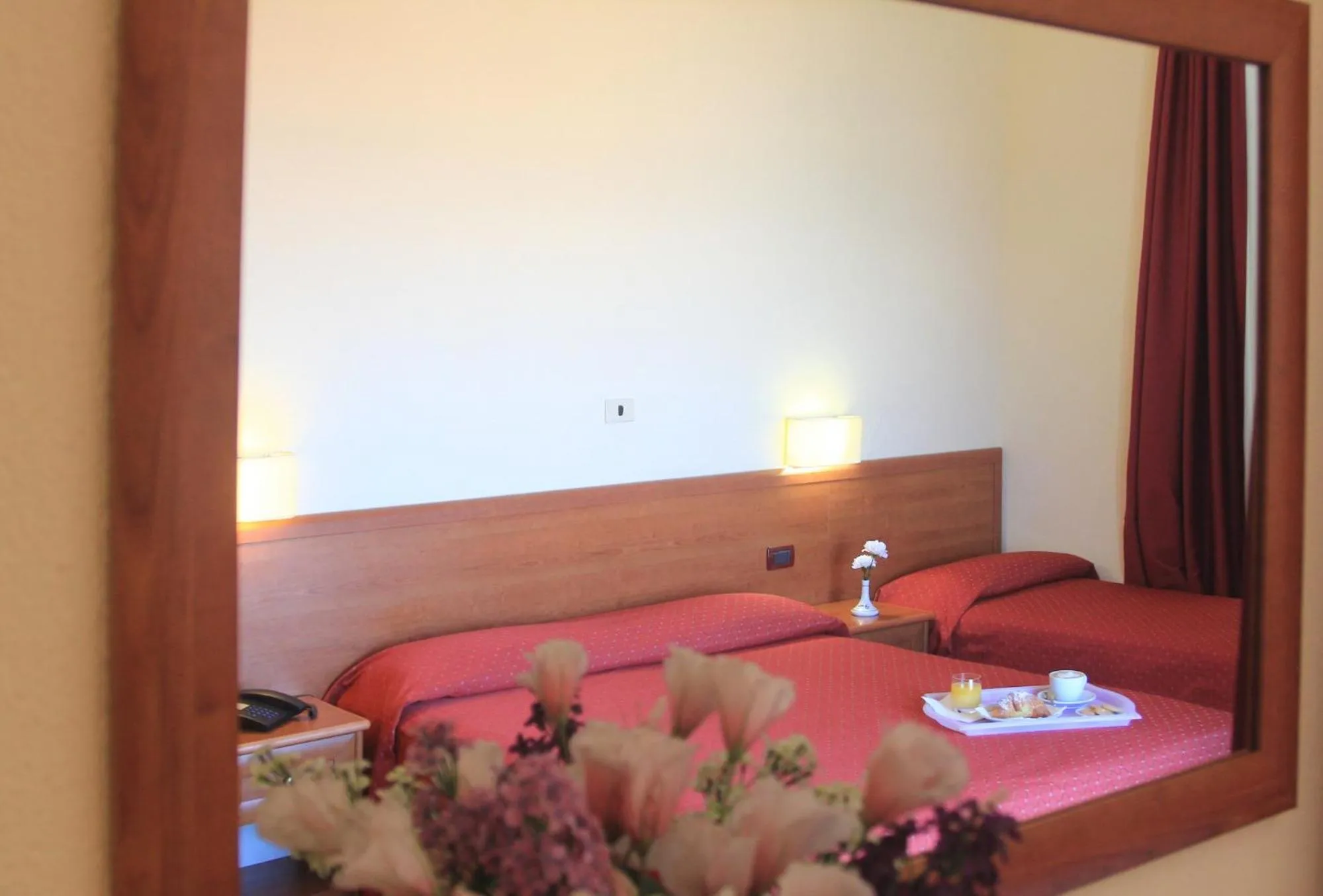 Bed in Hotel Miramare