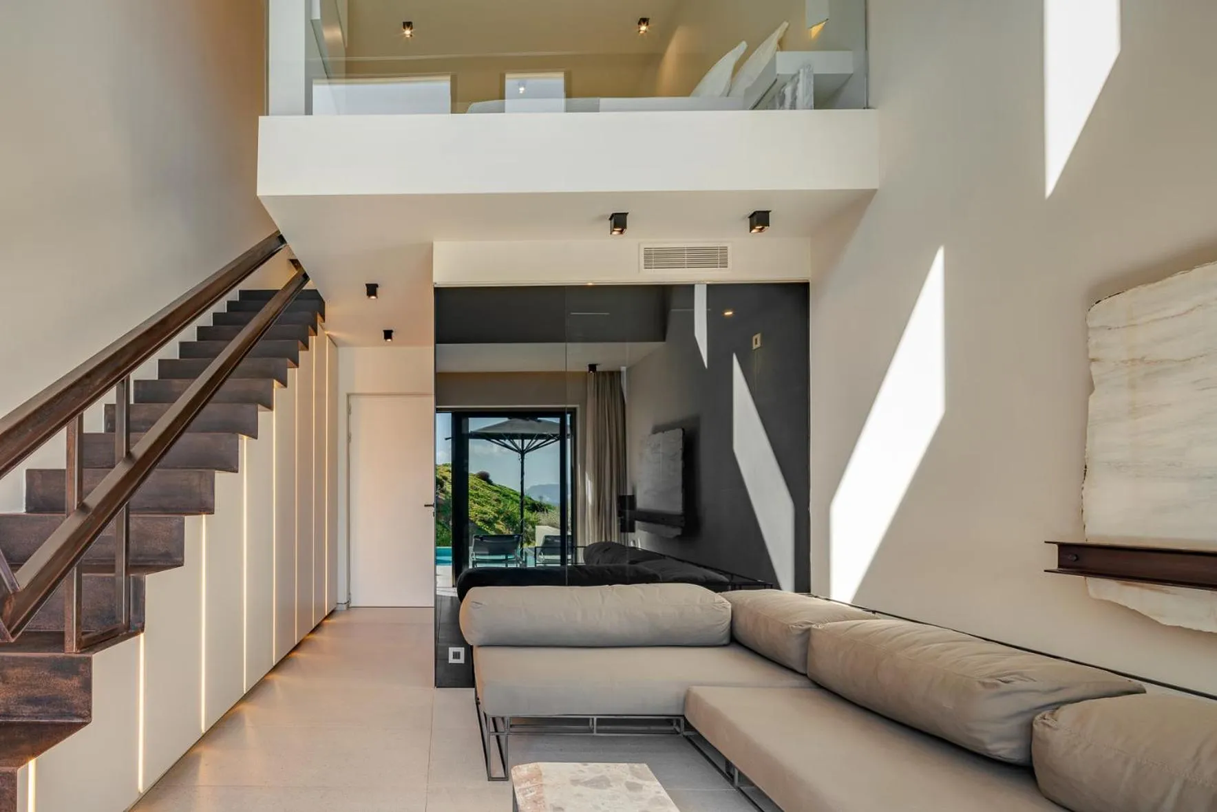 Living room in Milos Cove