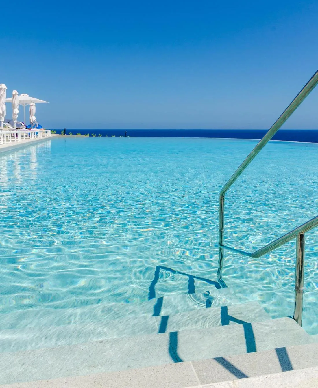 Swimming pool in Milos Cove