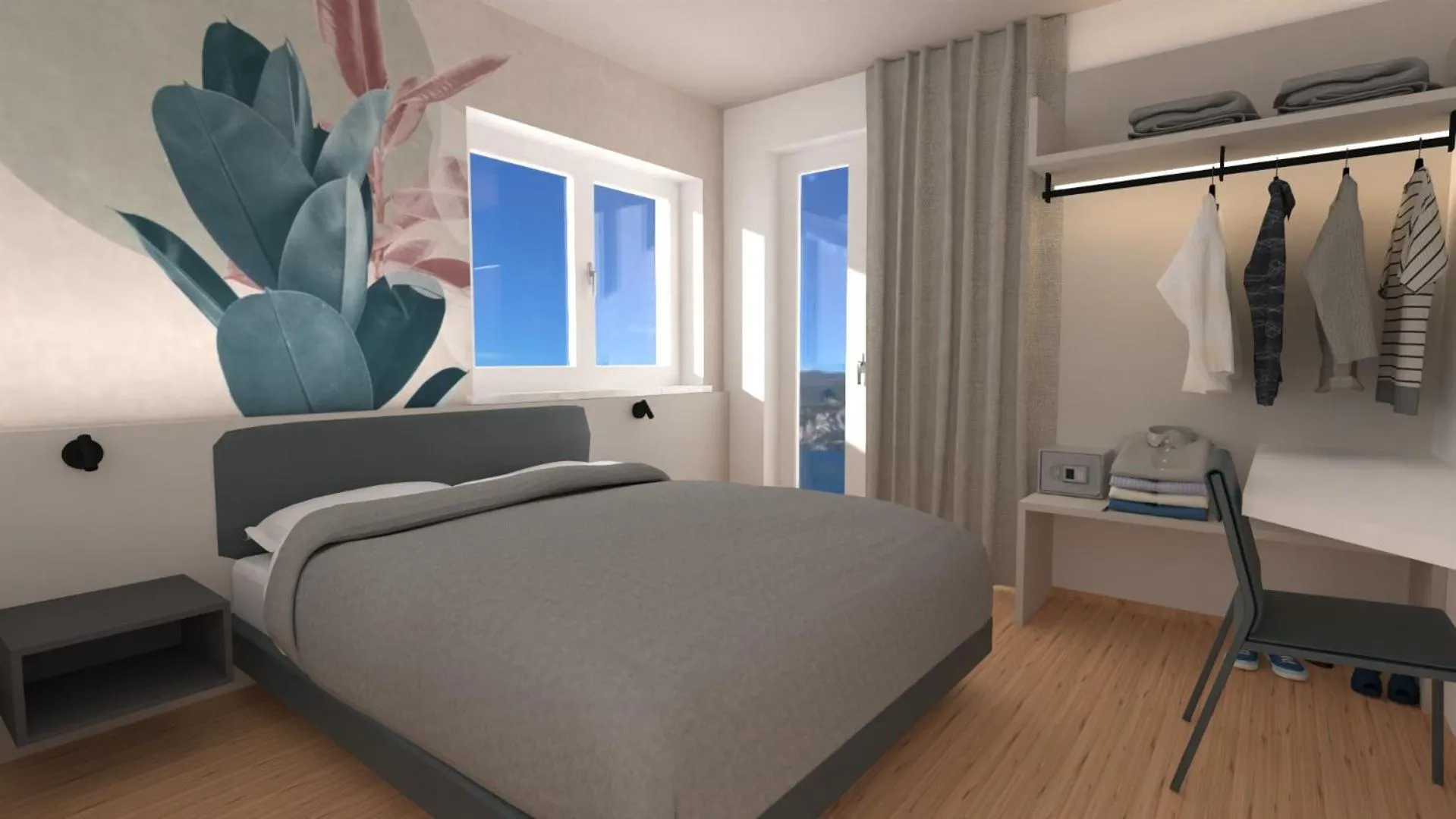 Bed in Hotel Casa Marinella