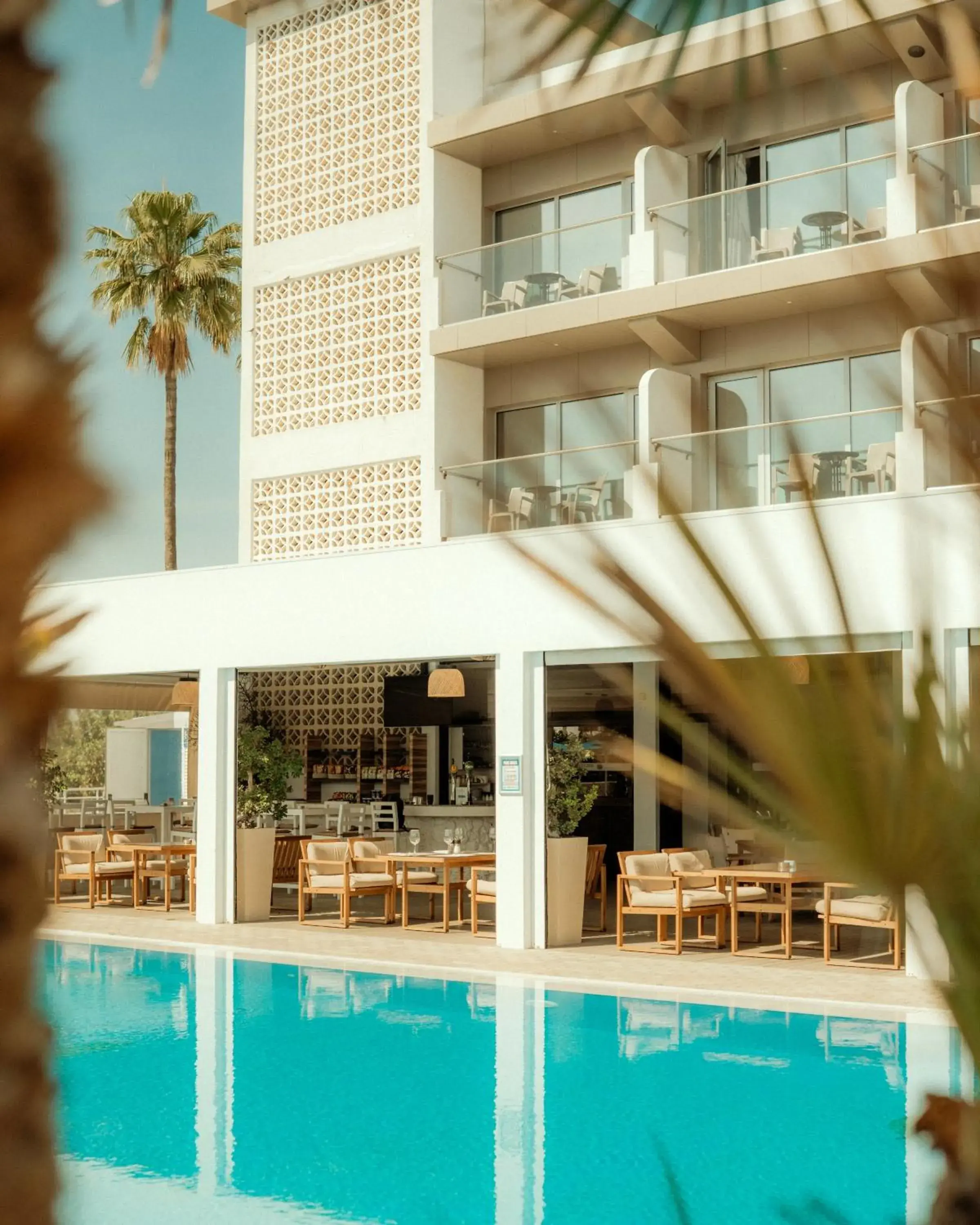 Pool view in Sveltos Hotel Pool view in Sveltos Hotel