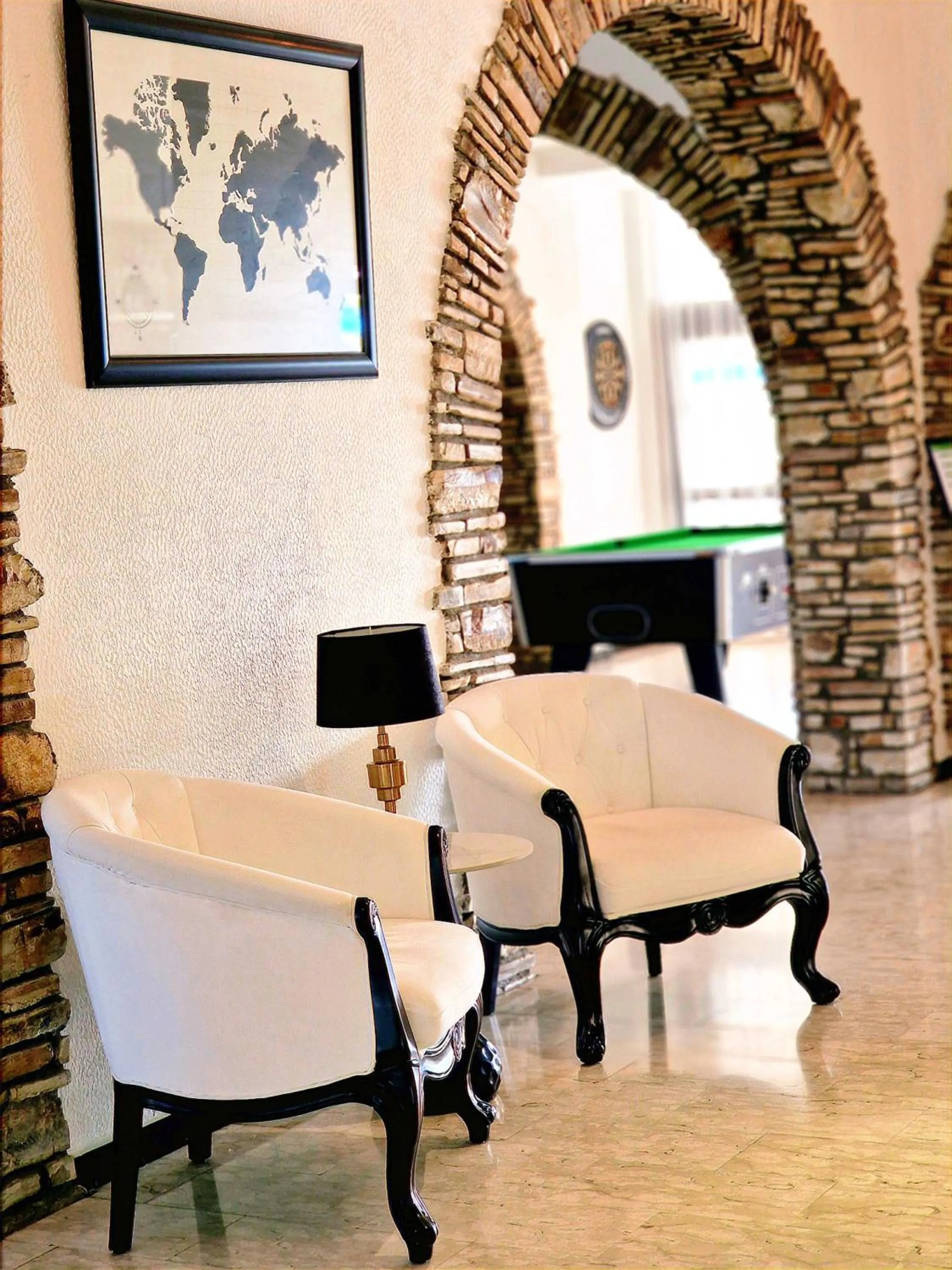 Lobby or reception in Sveltos Hotel