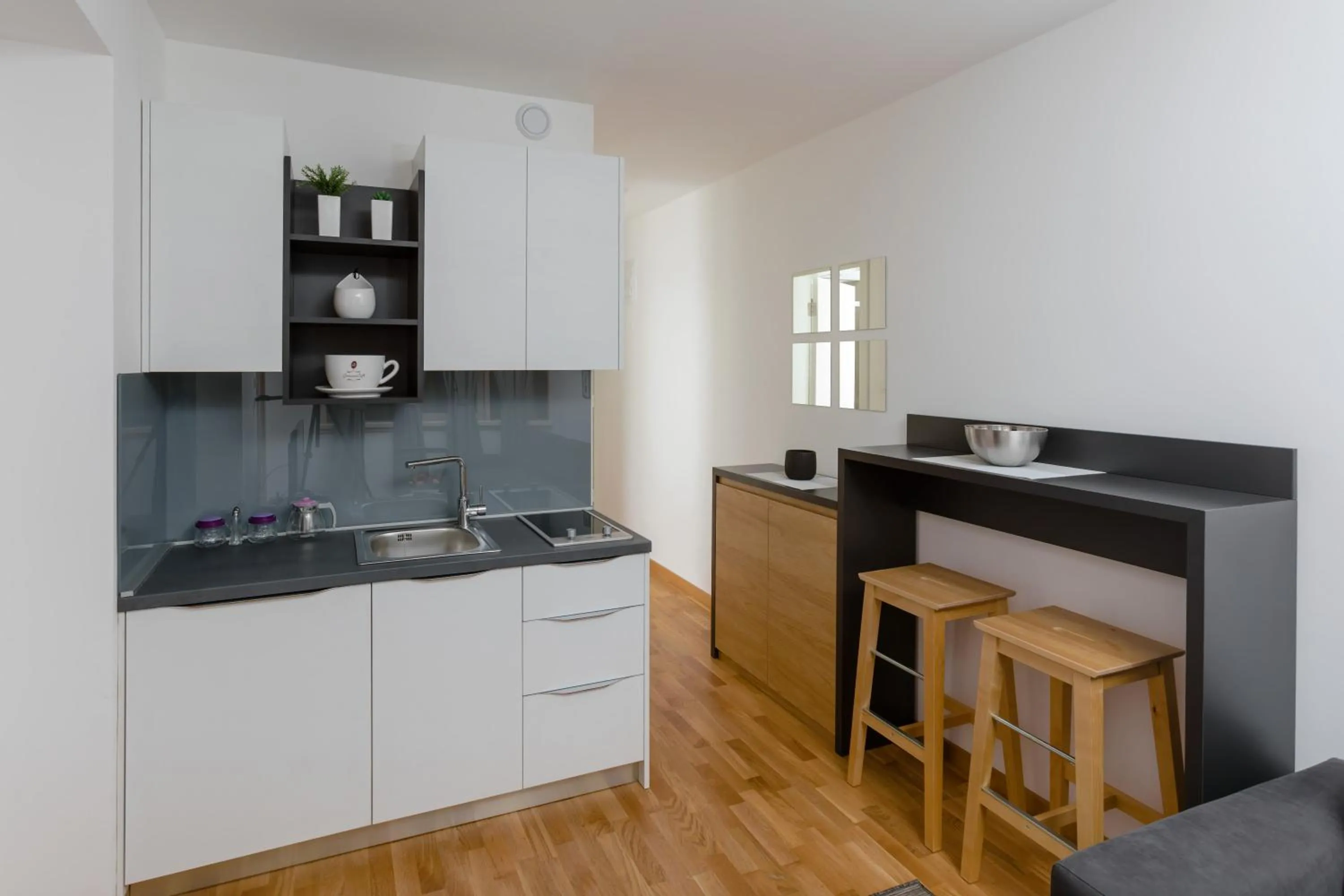 Kitchen or kitchenette in Apartments Krug