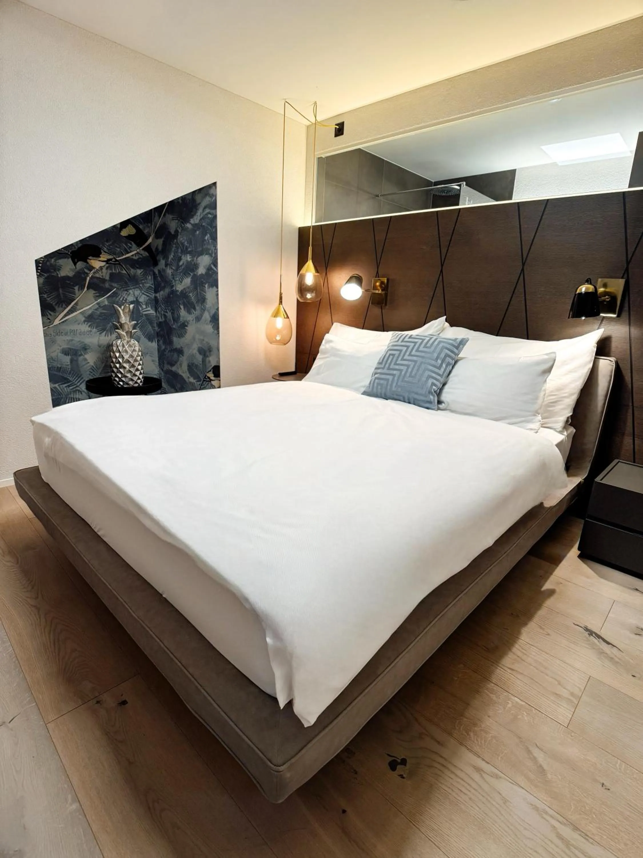 Bed in Boutique Hotel Sonne Seuzach