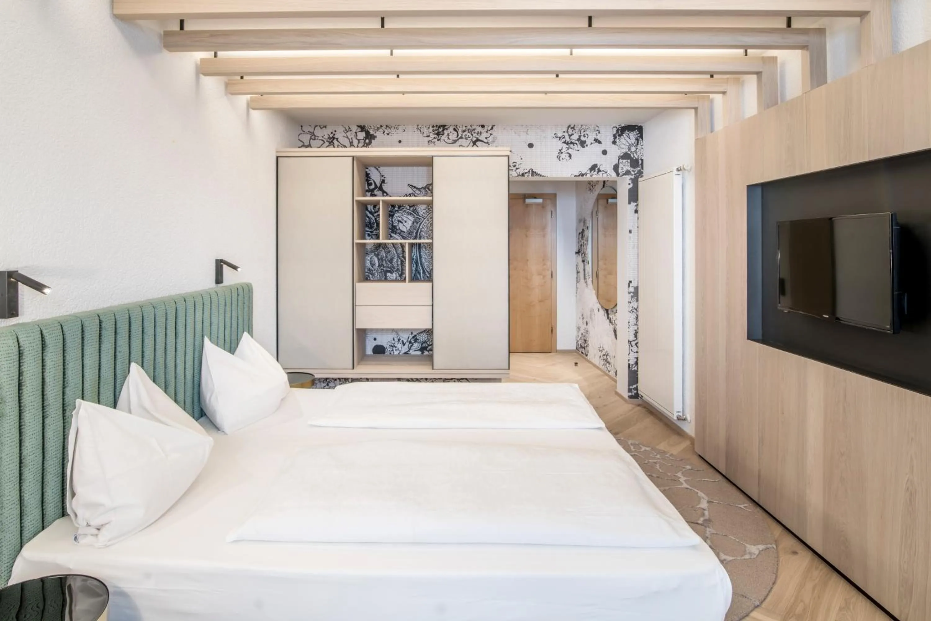 Bed in Posthotel Lamm