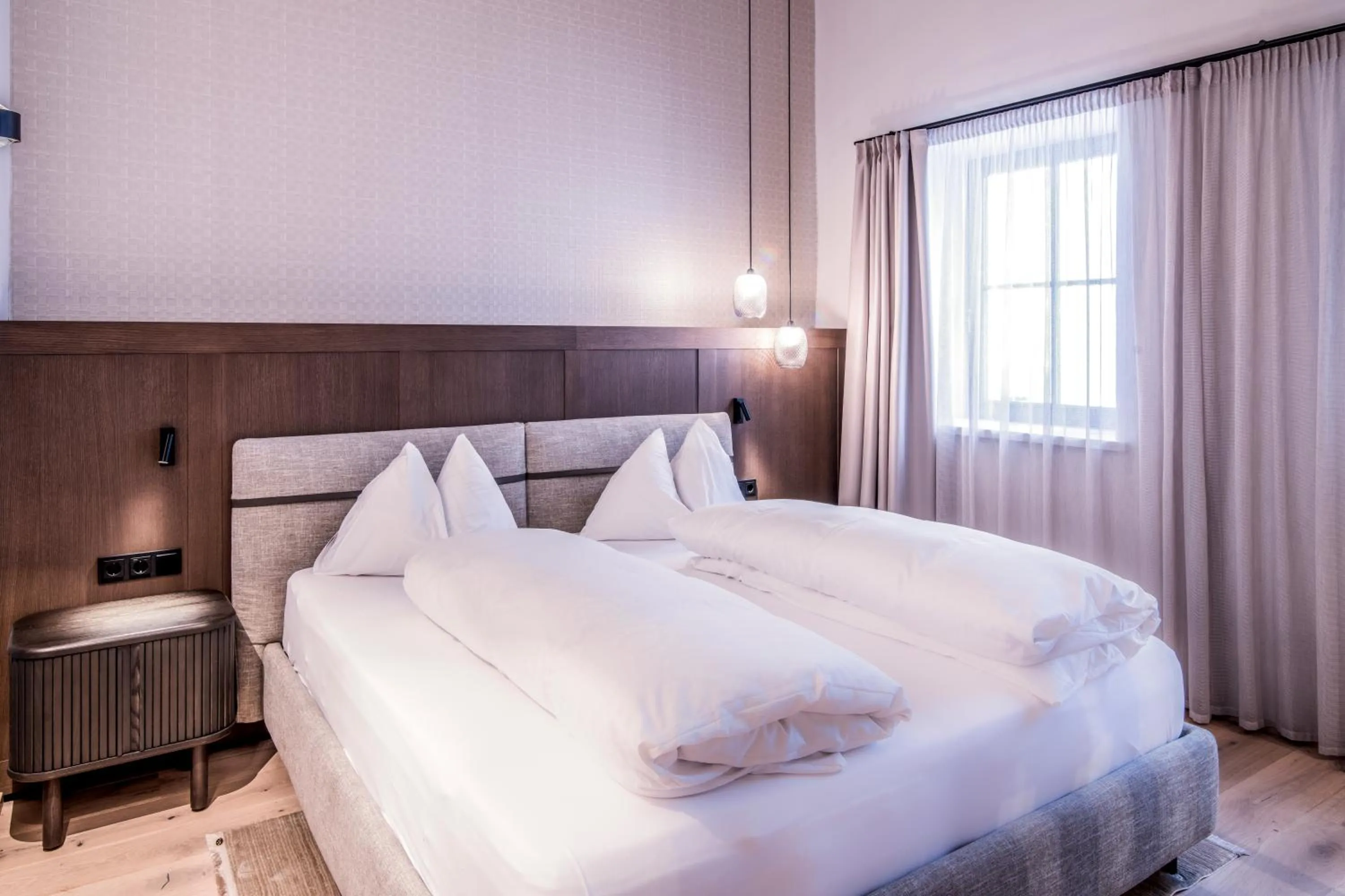 Bed in Posthotel Lamm