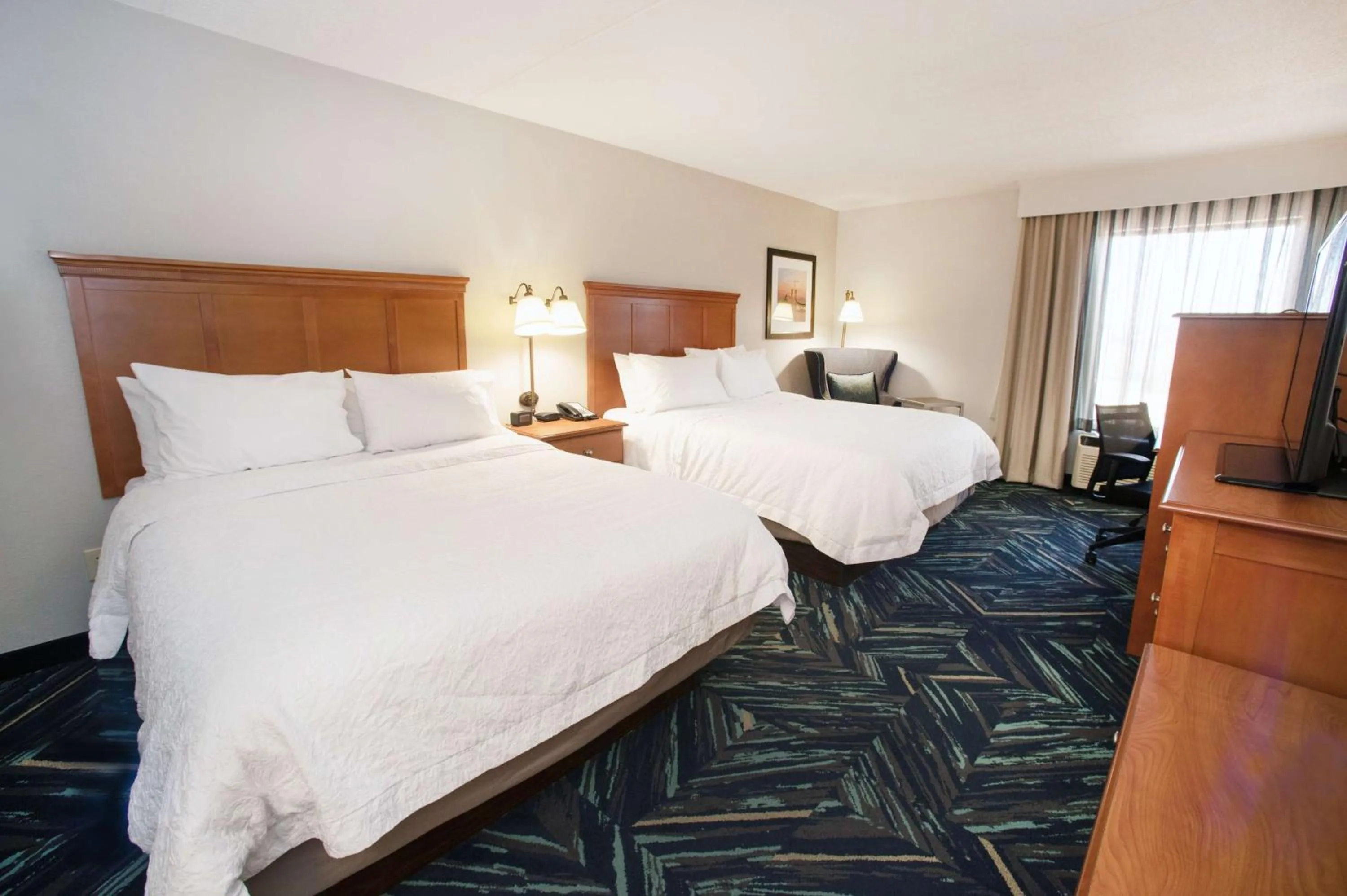 Bed in Hampton Inn Clarksville