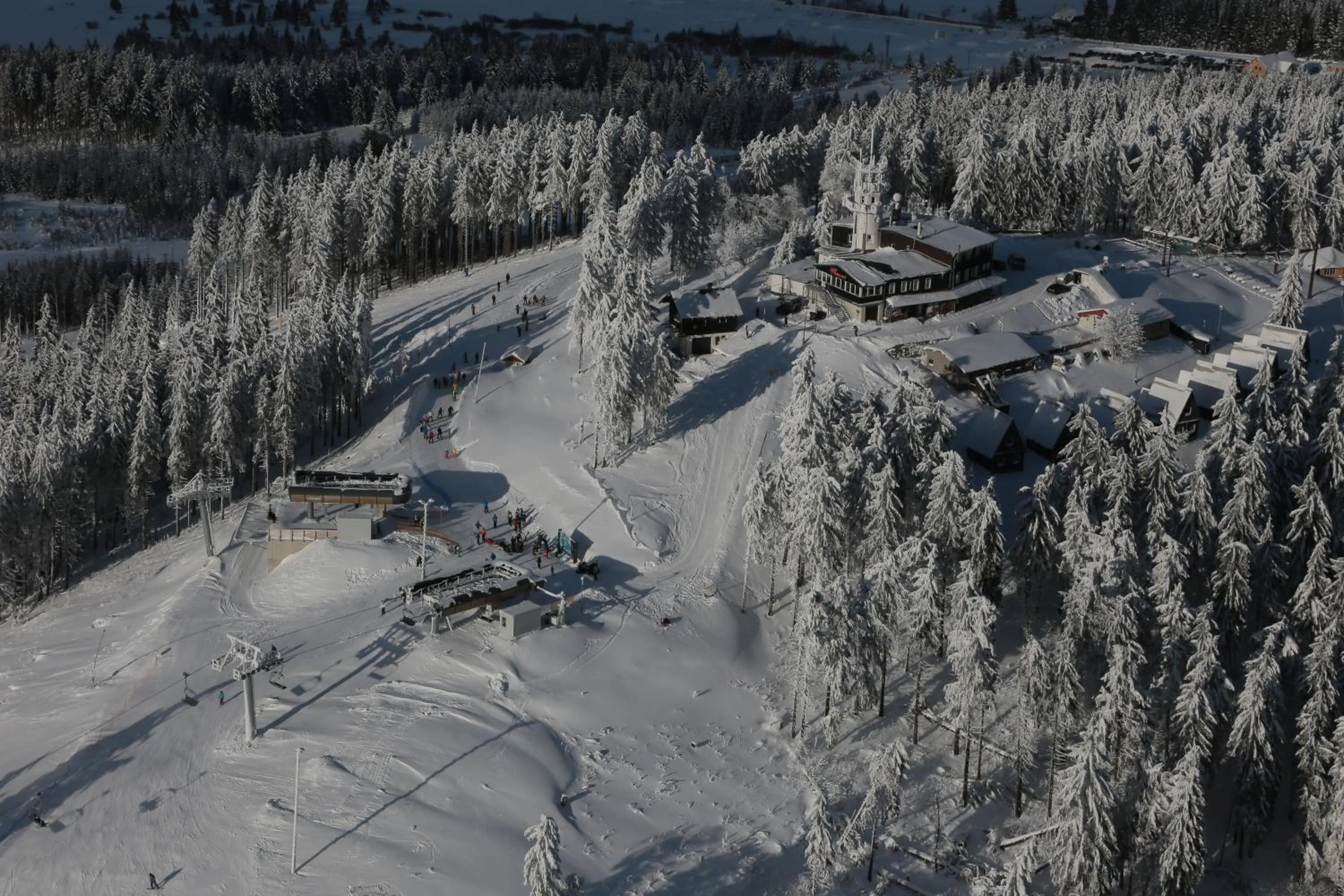 Bird's eye view in Hotel Plesivec